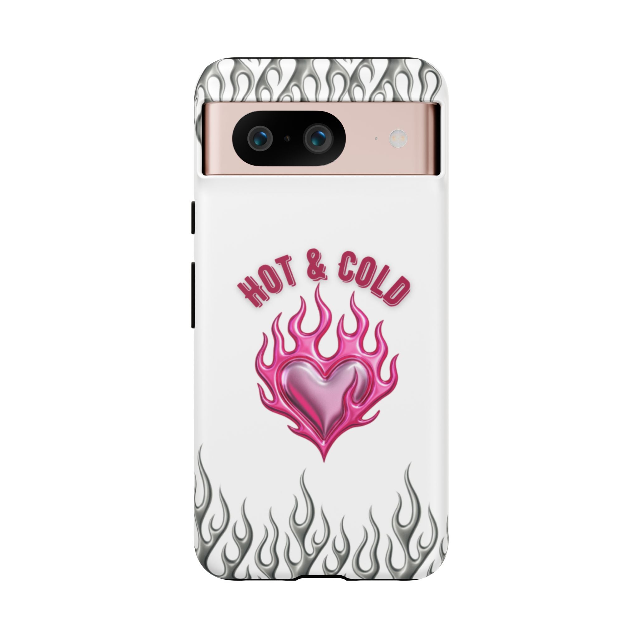Hot & Cold Pink Flame Tough Phone Case
