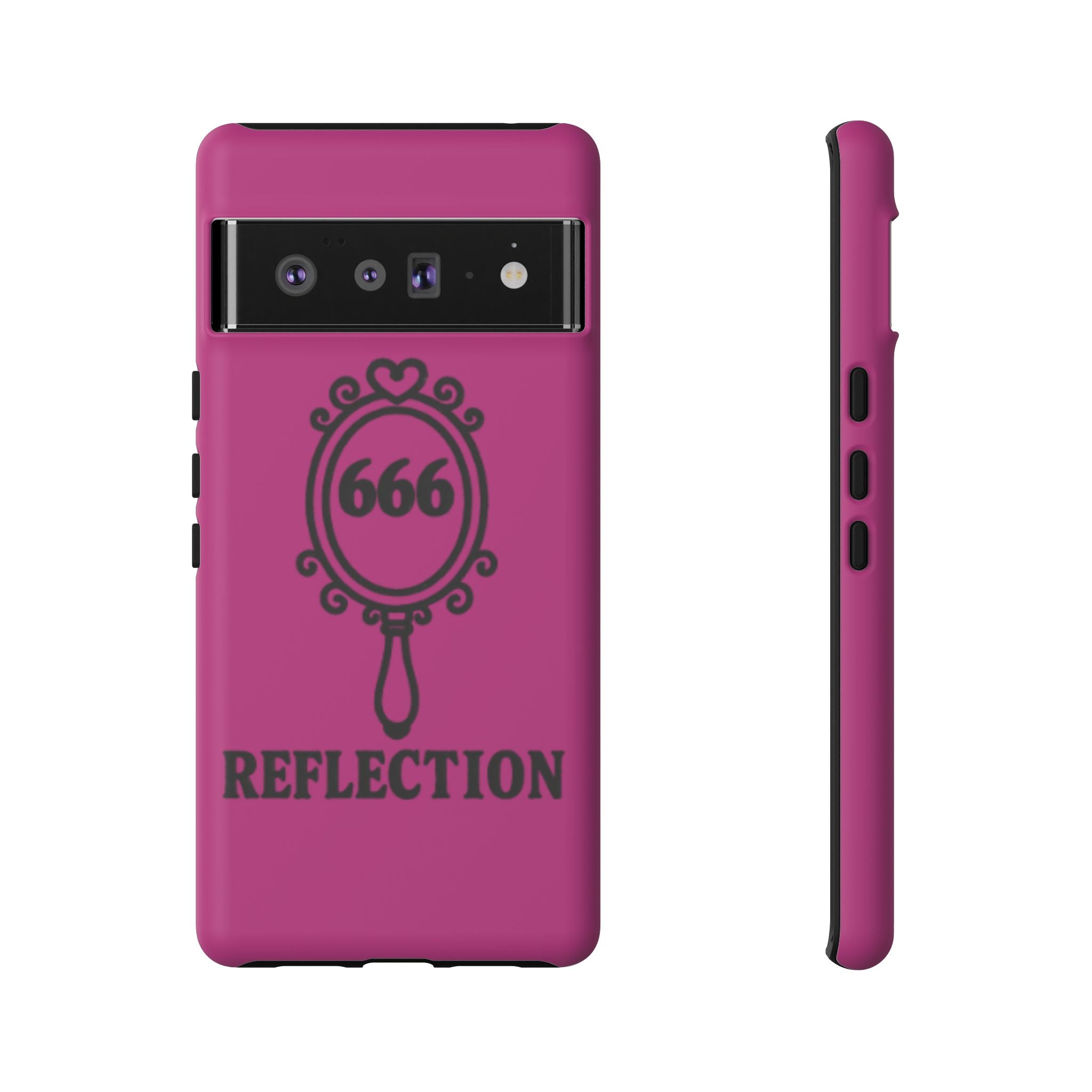 Black & Pink 666 Reflection Phone Case