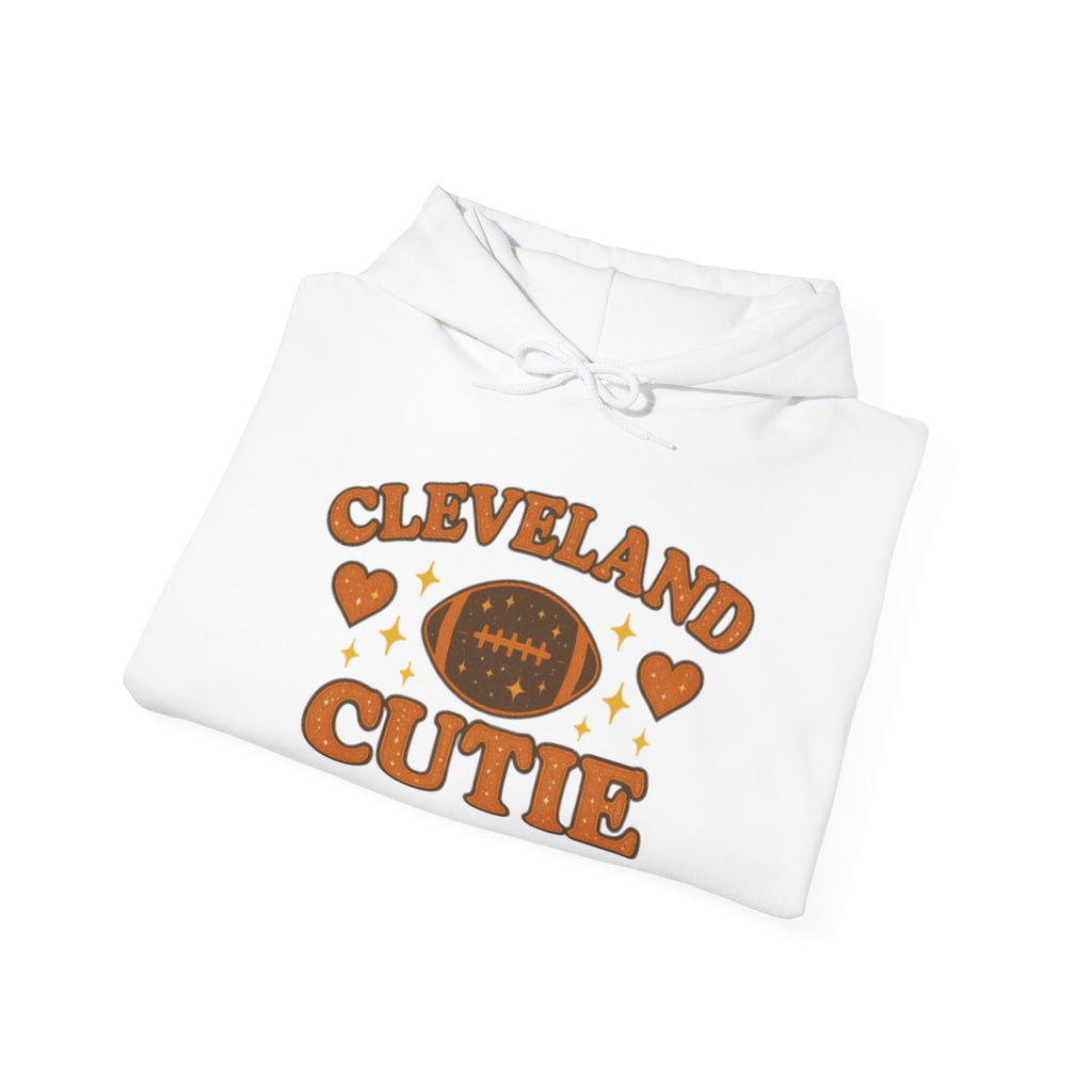 Cleveland Cutie Football Hoodie — Cute Retro Fan Pullover