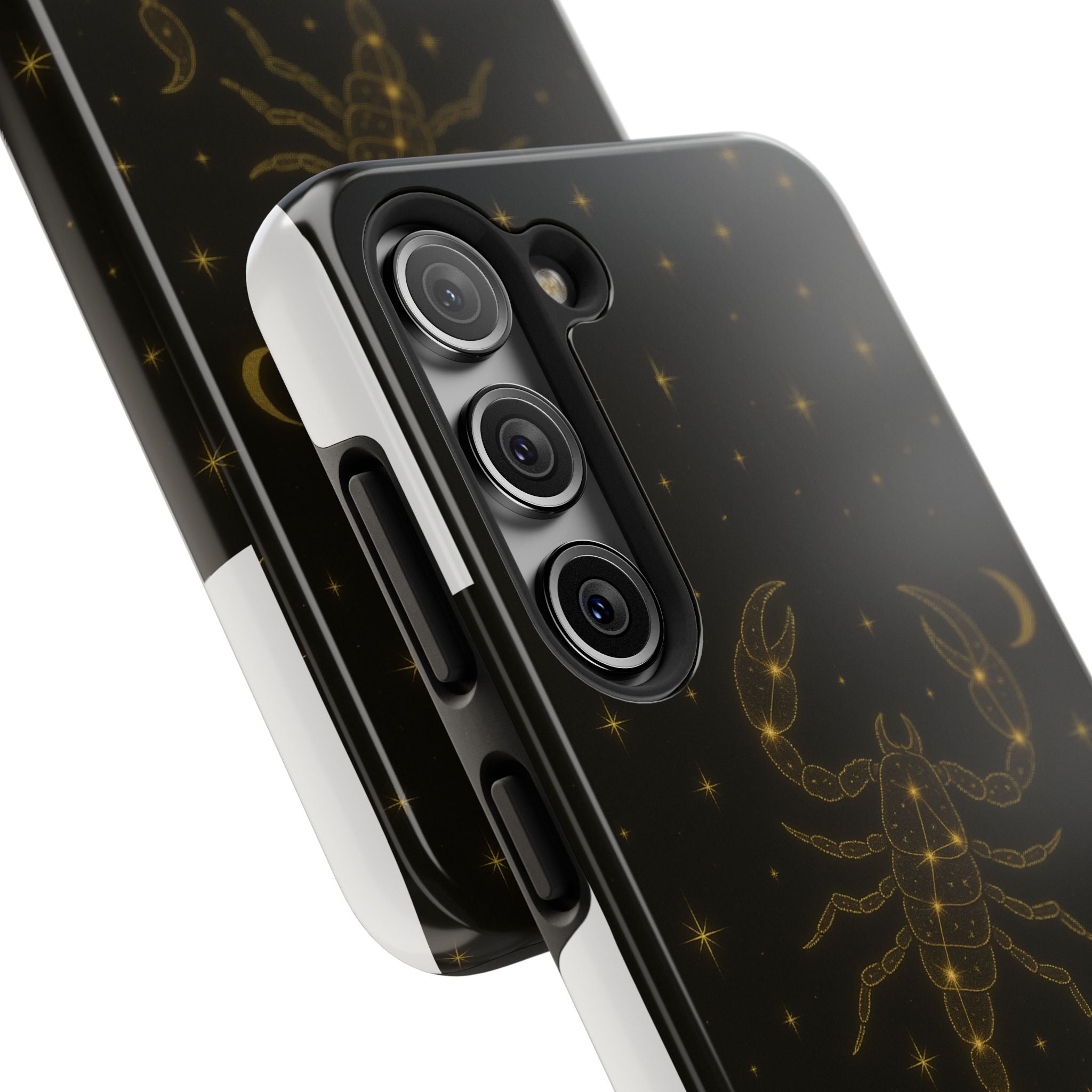 Scorpio Constellation Tough Phone Case — Black & Gold Zodiac Protection