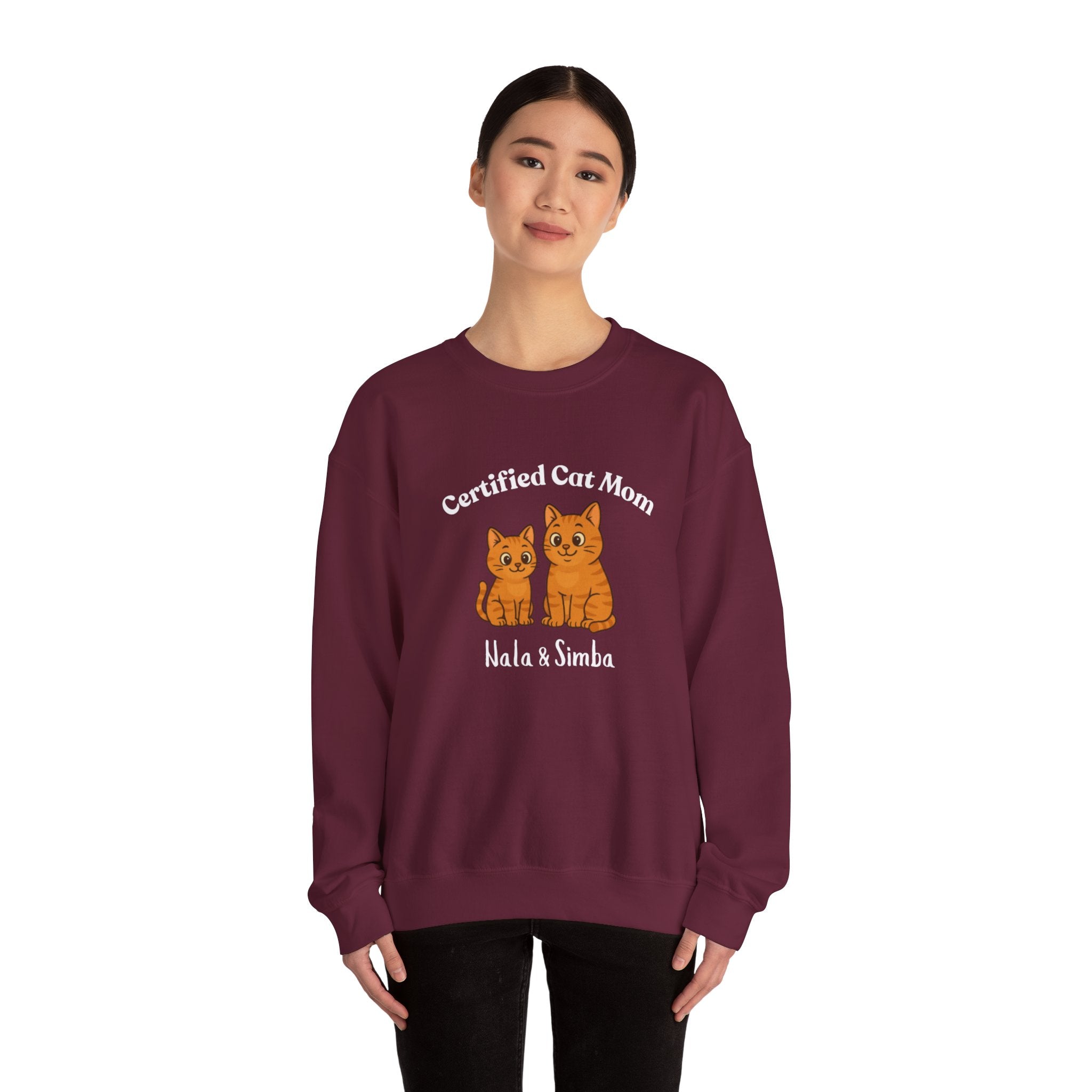 Custom Pet Sweatshirt — "Certified Cat Mom"