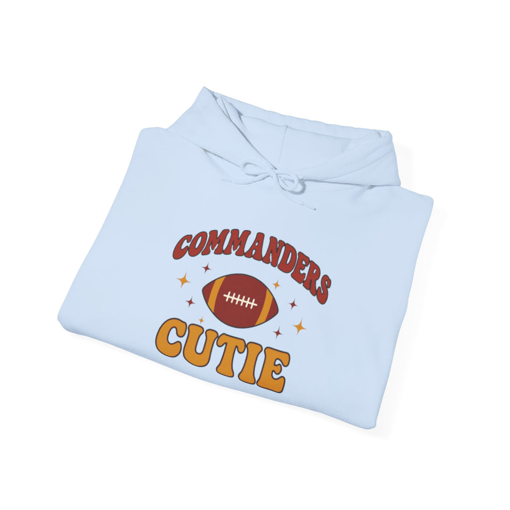 Hoodie — "Commanders Cutie" Football Graphic Pullover