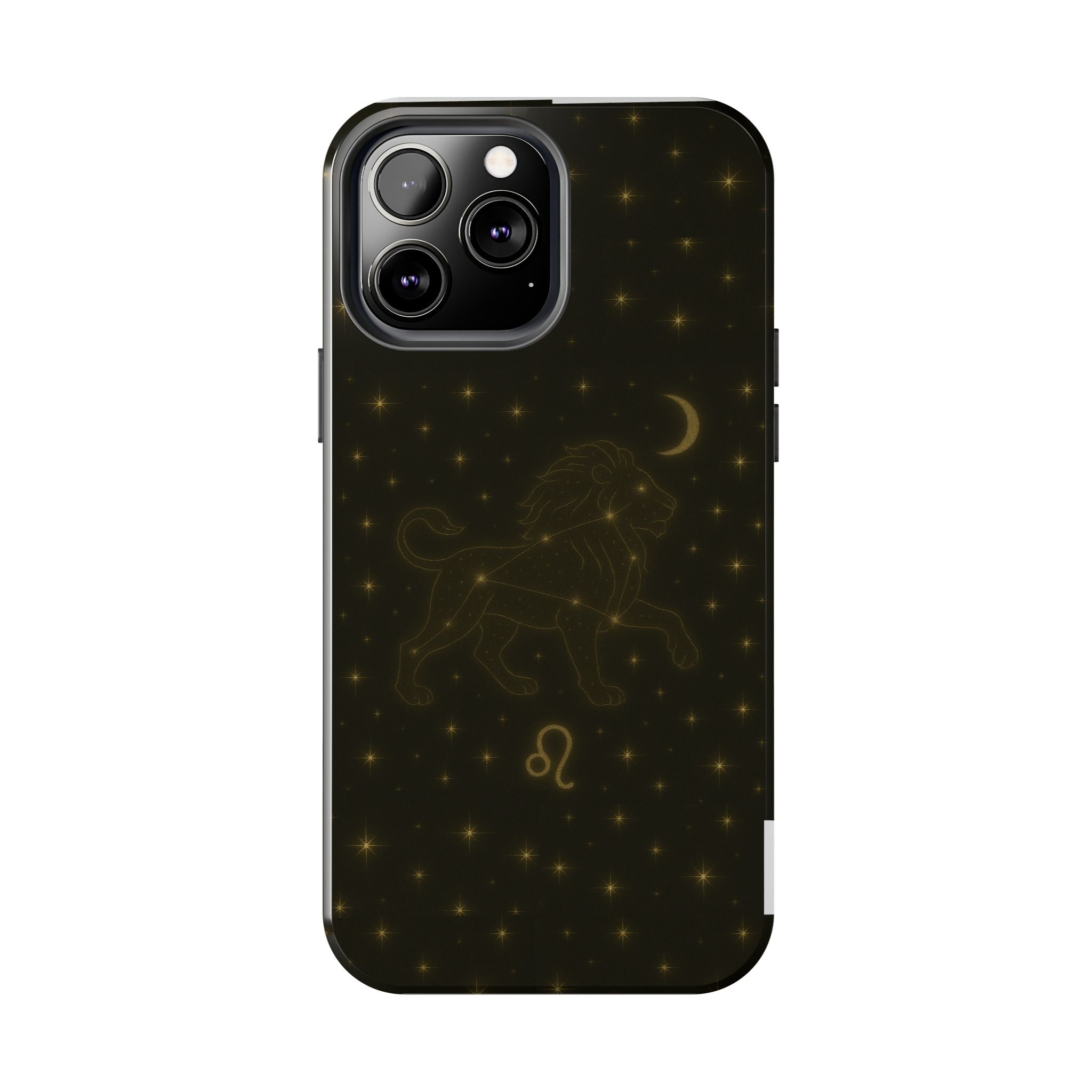 Leo Constellation Tough Phone Case — Zodiac Lion Design with Moon & Stars