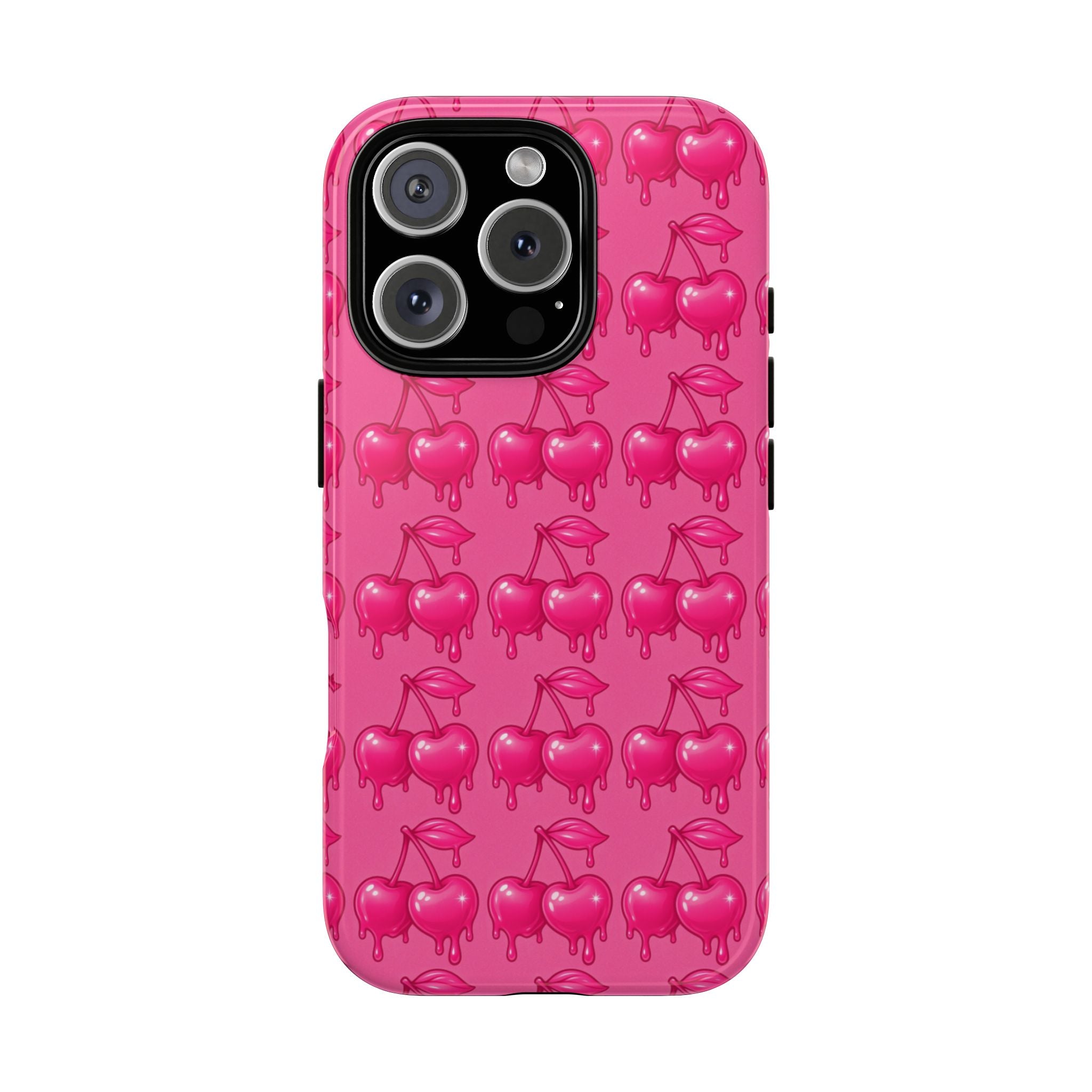 Pink Dripping Cherry Tough Phone Case
