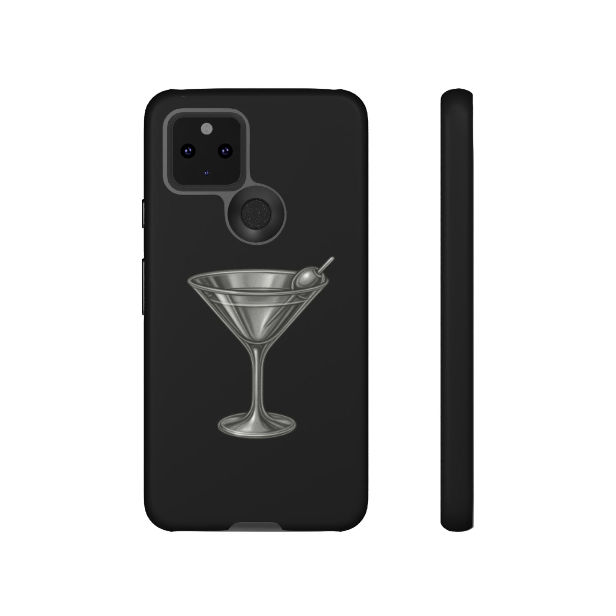 Silver Martini Tough Case Black