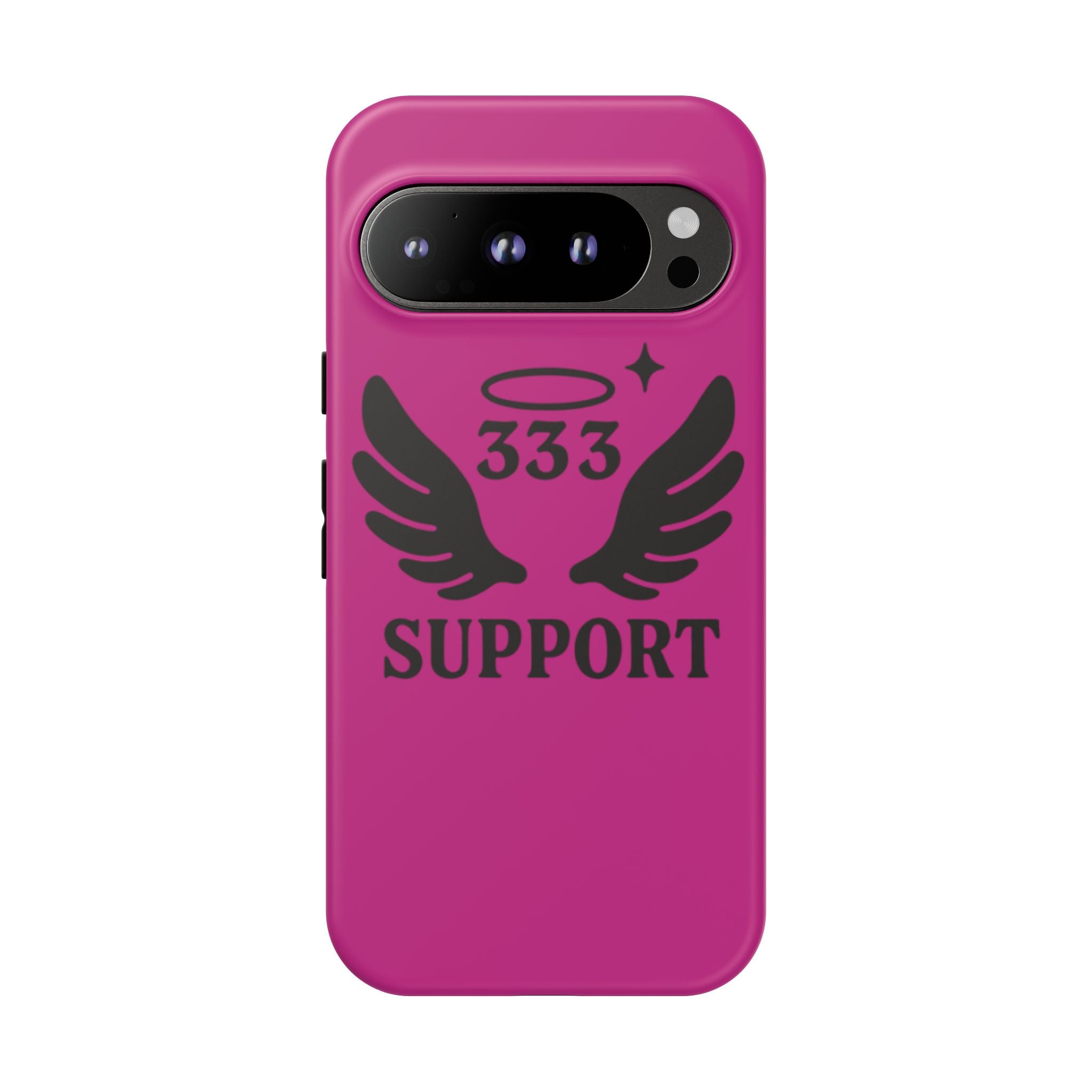 Black & Pink 333 Support Phone Case