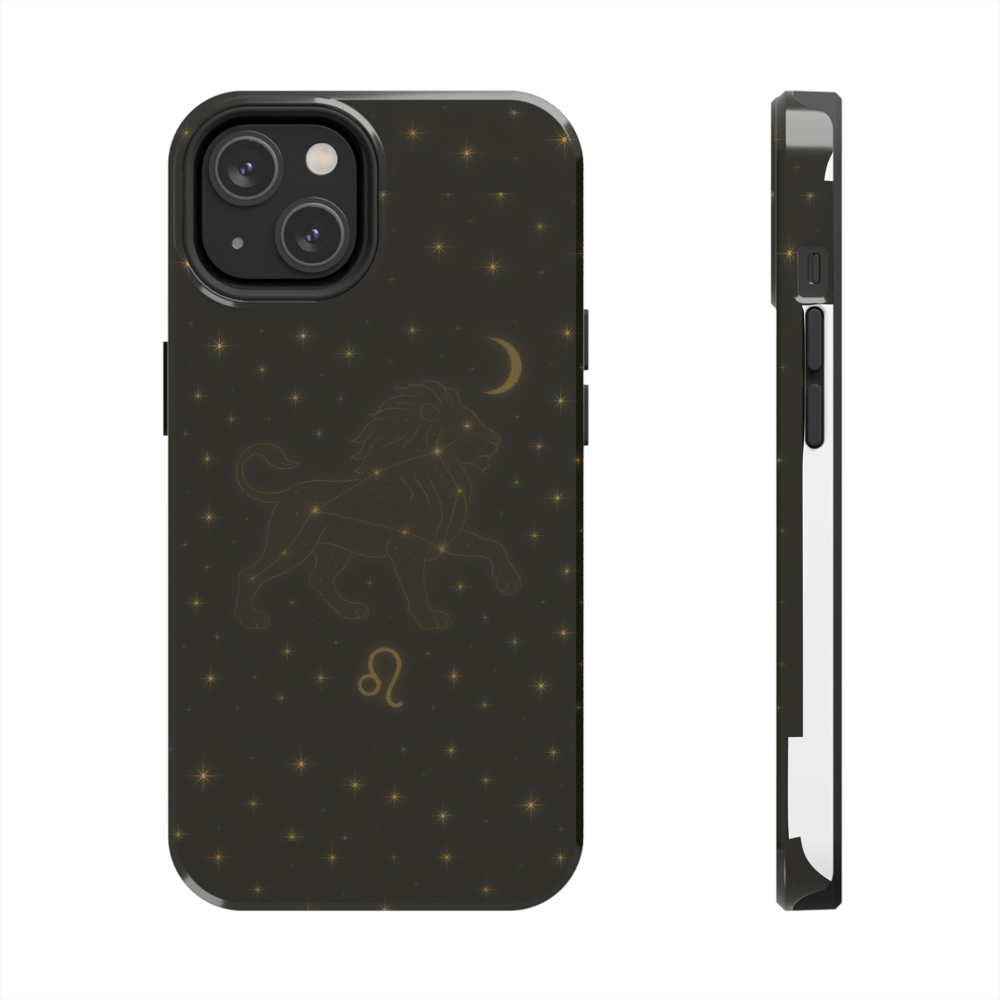 Leo Constellation Tough Phone Case — Zodiac Lion Design with Moon & Stars