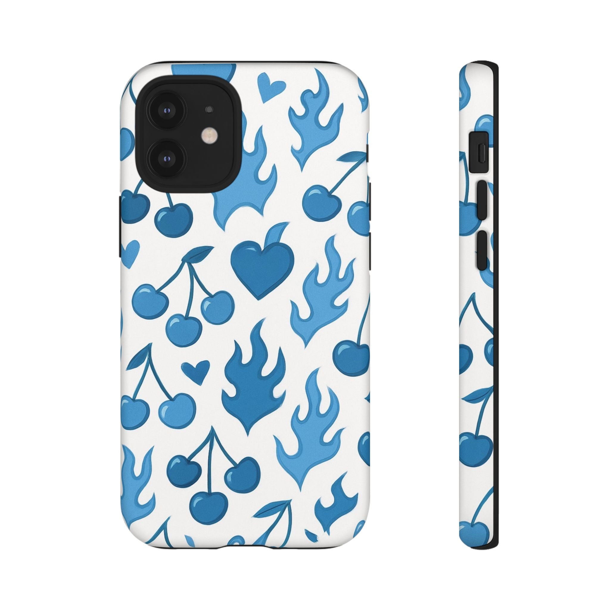Blue Flaming Heart Phone Case