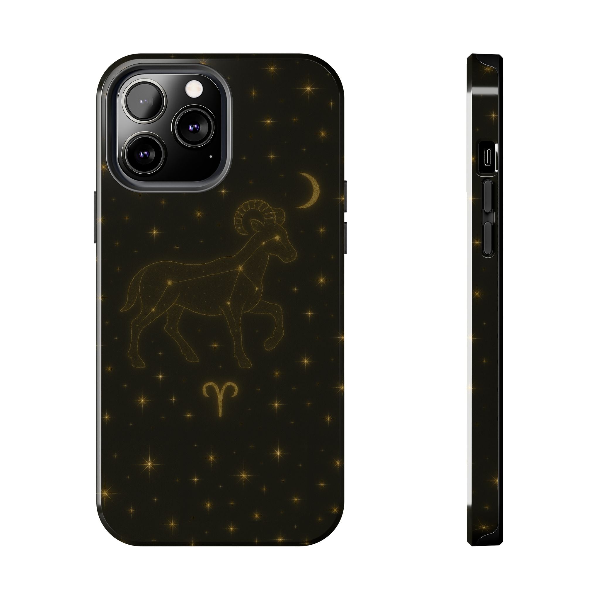 Aries Constellation Tough Phone Case — Zodiac Ram Star Map Design