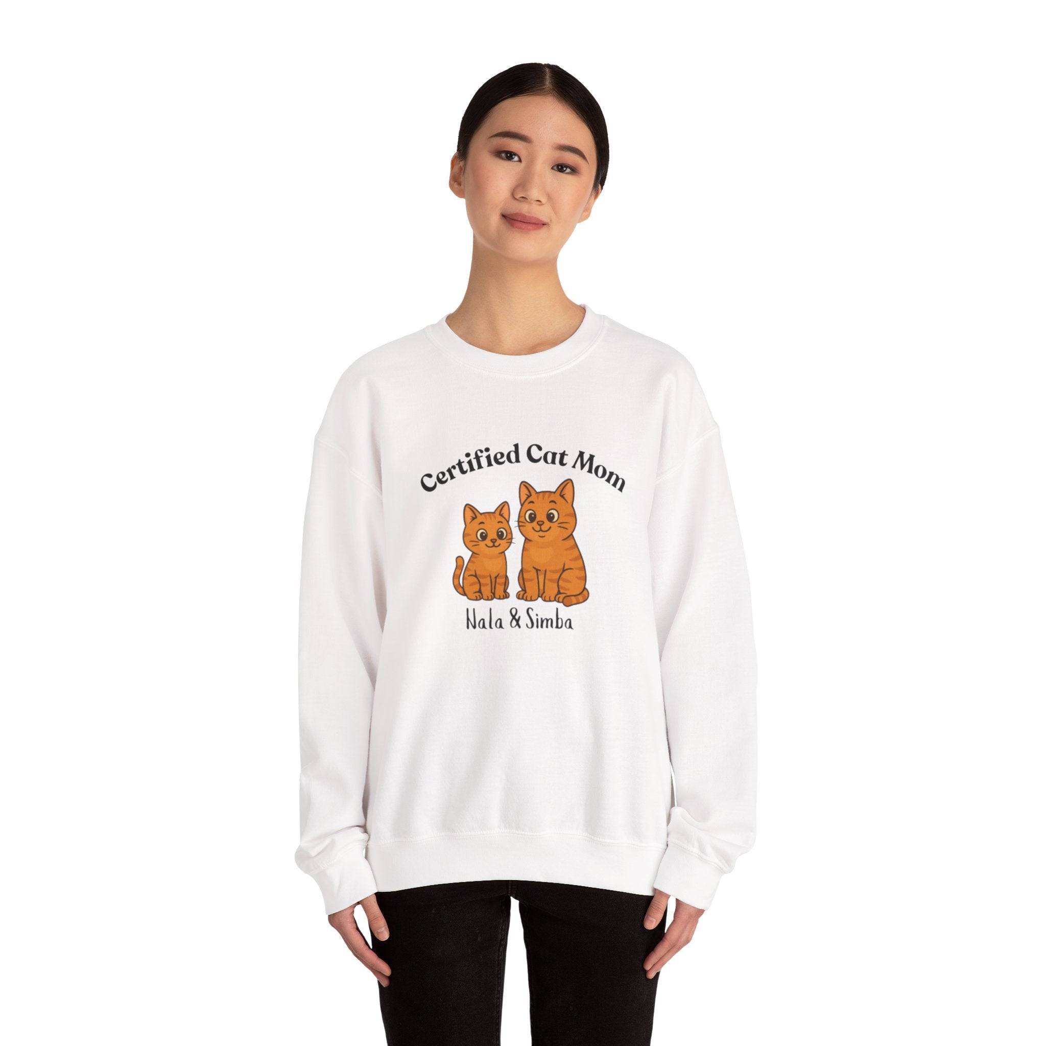 Custom Pet Sweatshirt — "Certified Cat Mom"