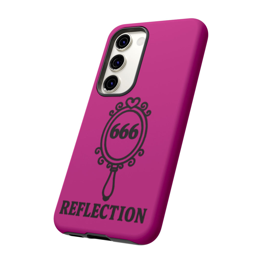 Black & Pink 666 Reflection Phone Case