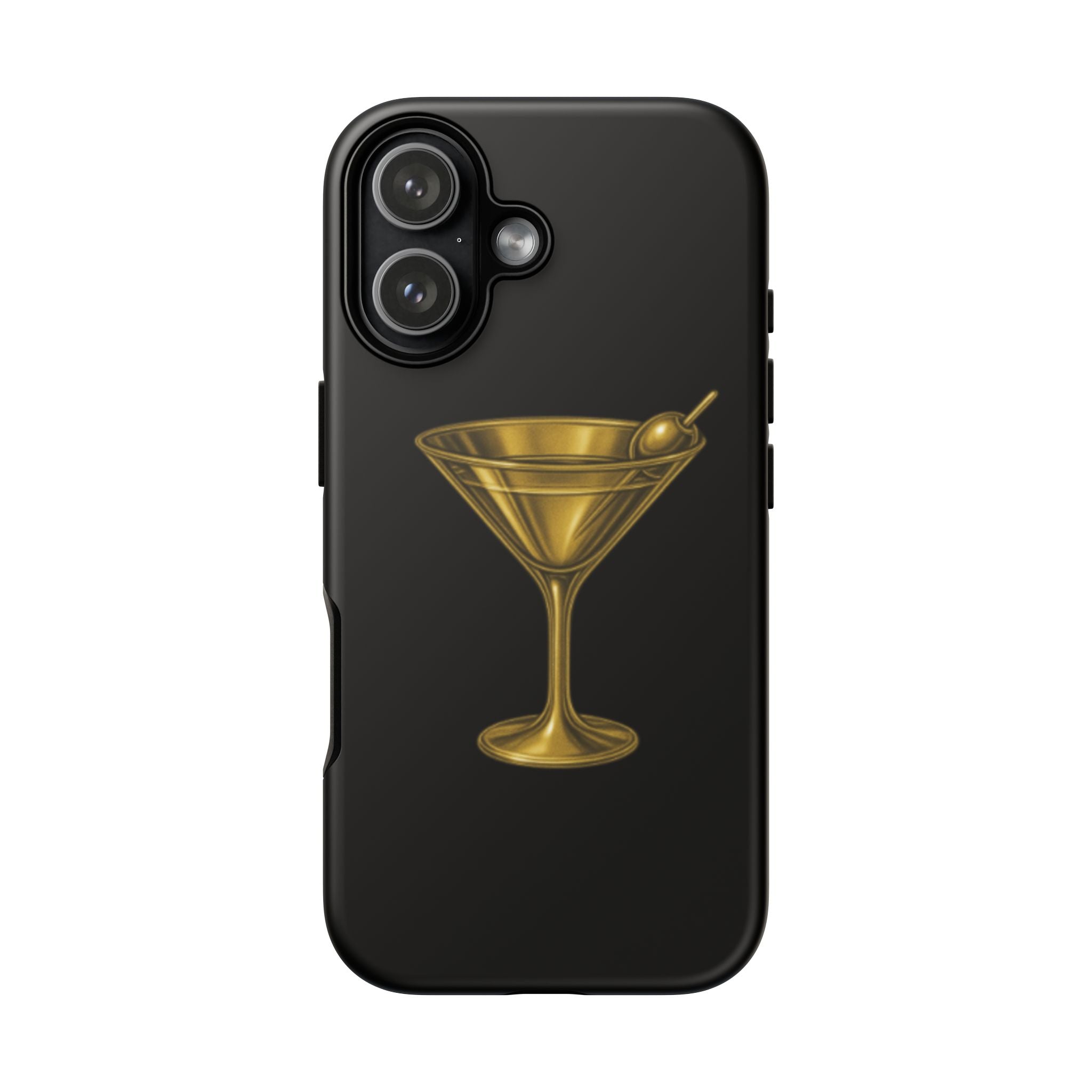 Gold Martini Tough Case Black