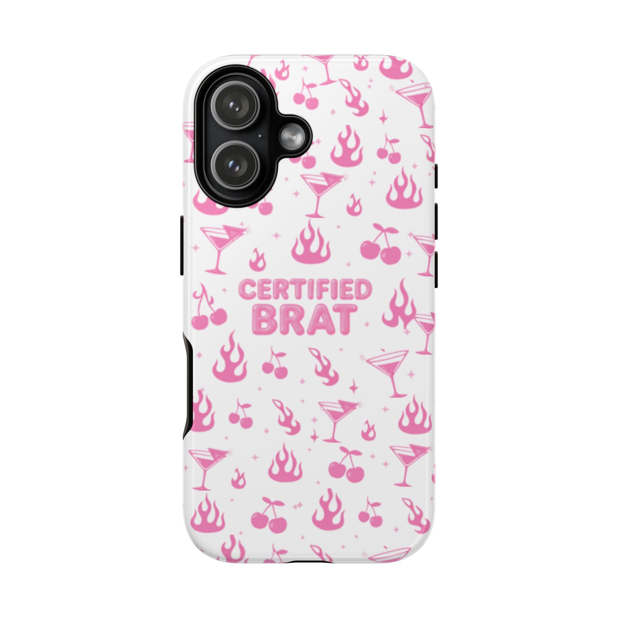 Certified Brat Pink Pattern Phone Case
