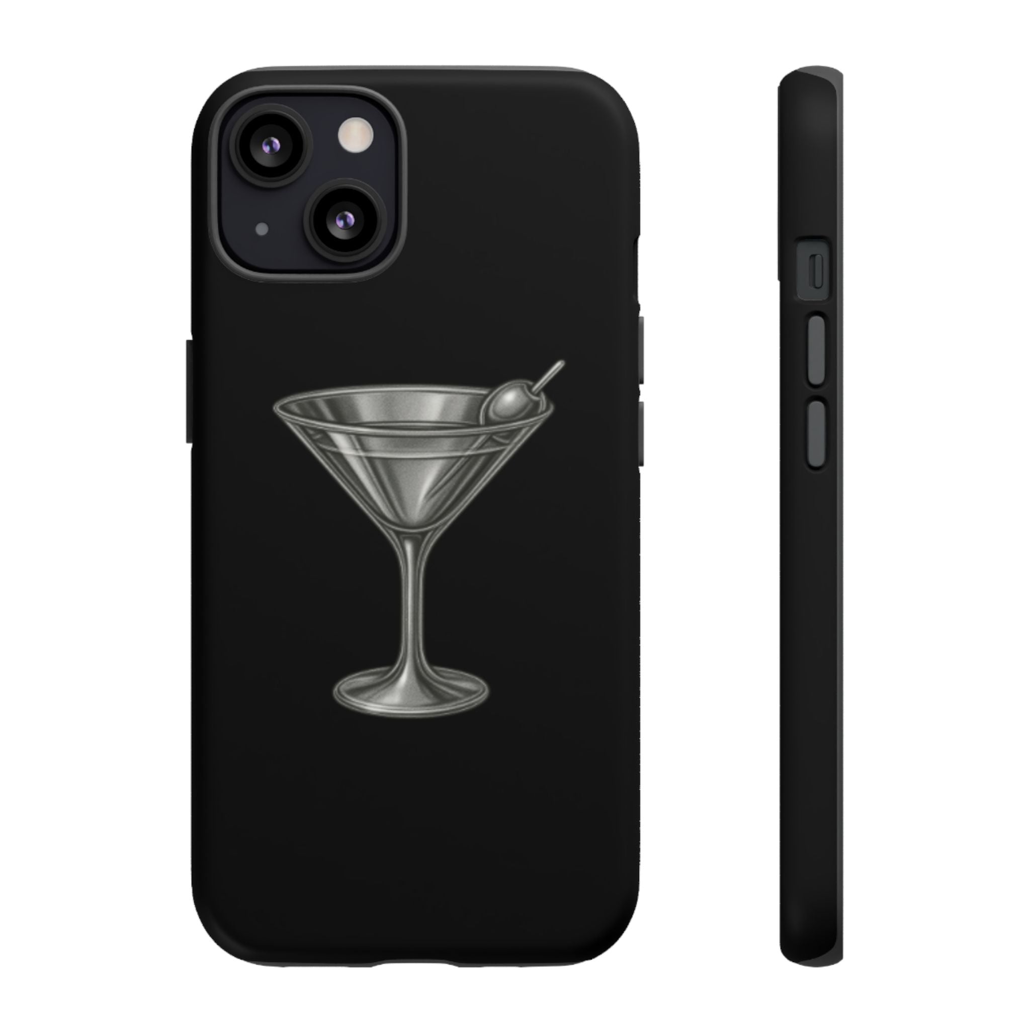 Silver Martini Tough Case Black