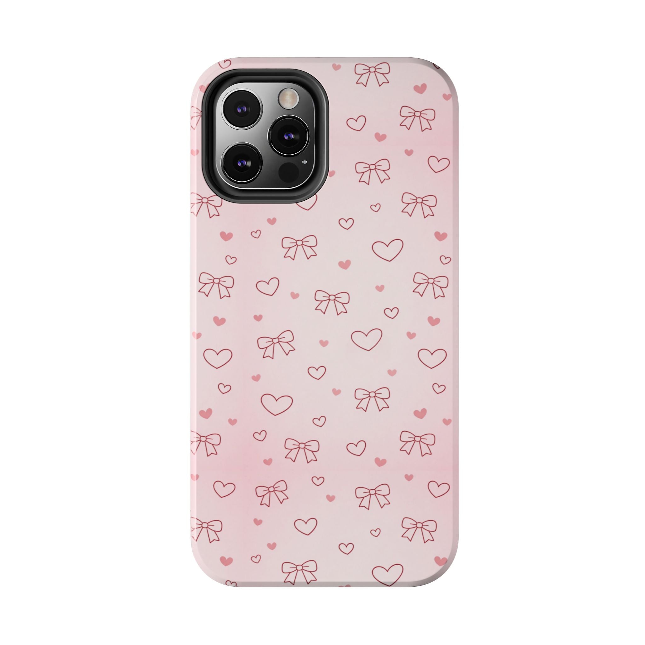 Pink Hearts & Bows Phone Case