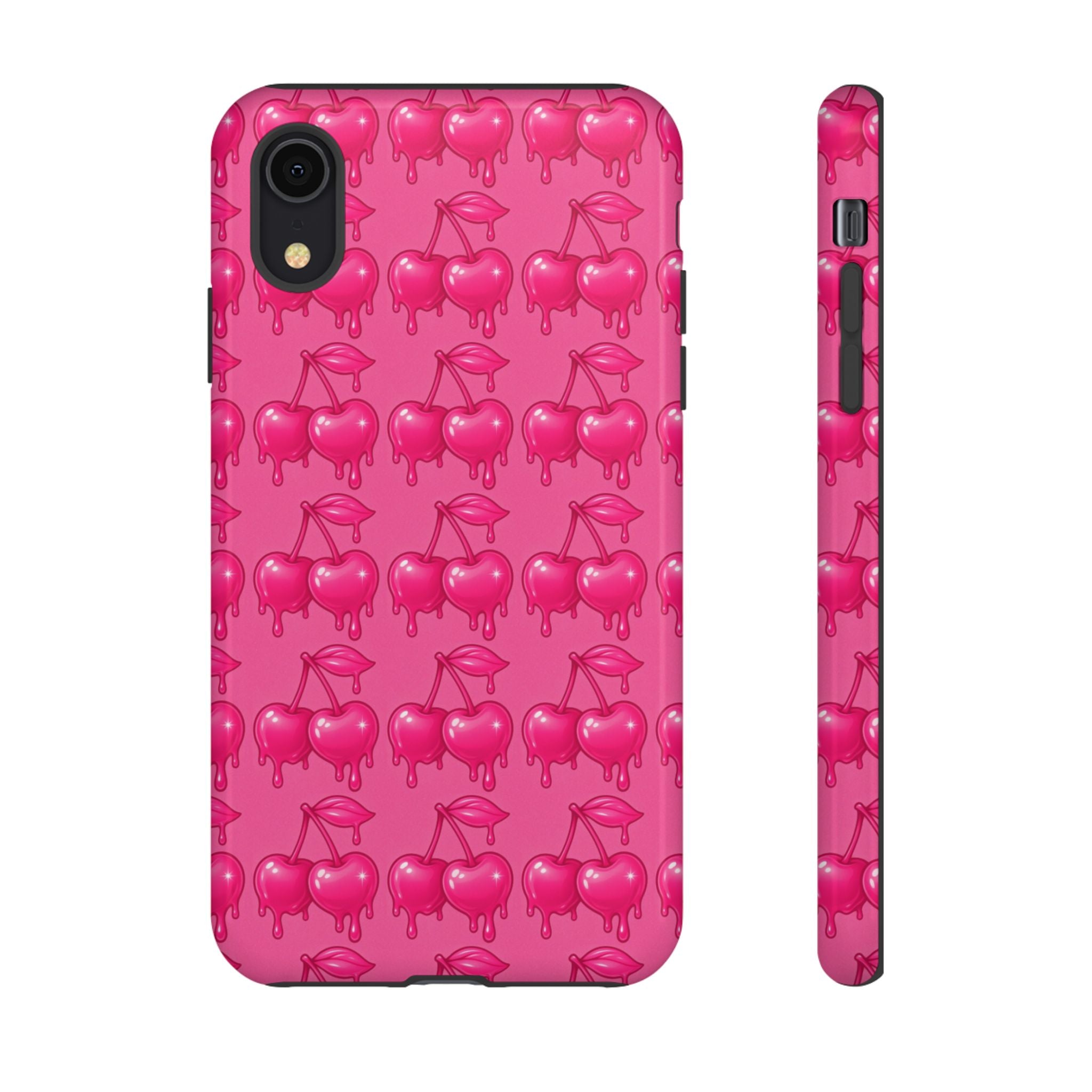 Pink Dripping Cherry Tough Phone Case