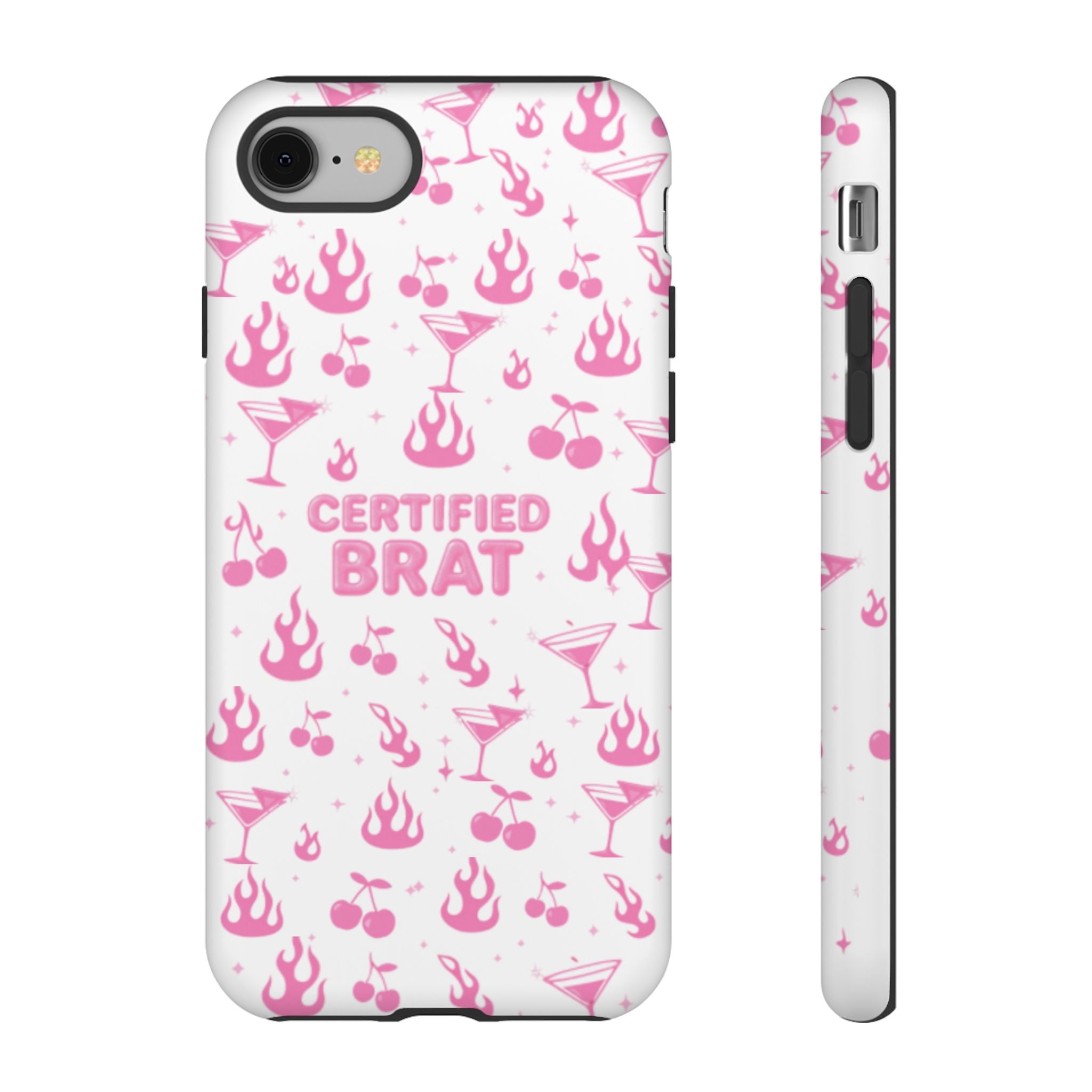 Certified Brat Pink Pattern Phone Case