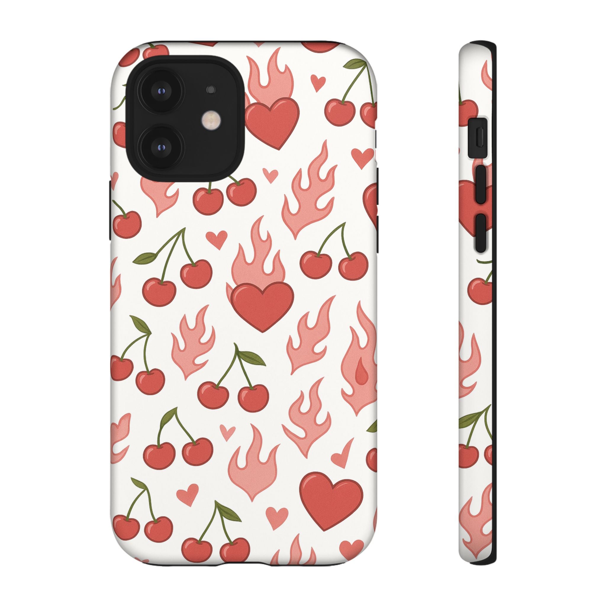 Pink Flaming Heart Phone Case