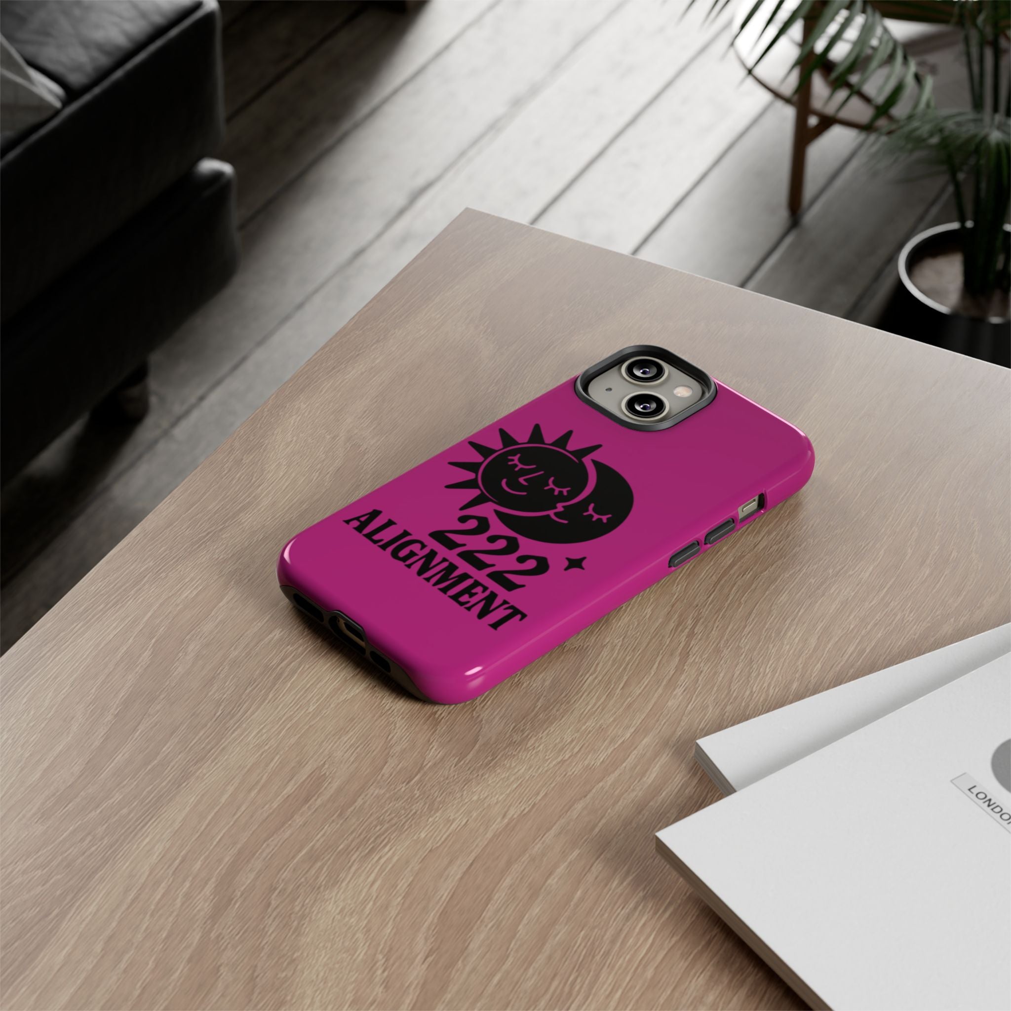 Black & Pink 222 Alignment Phone Case