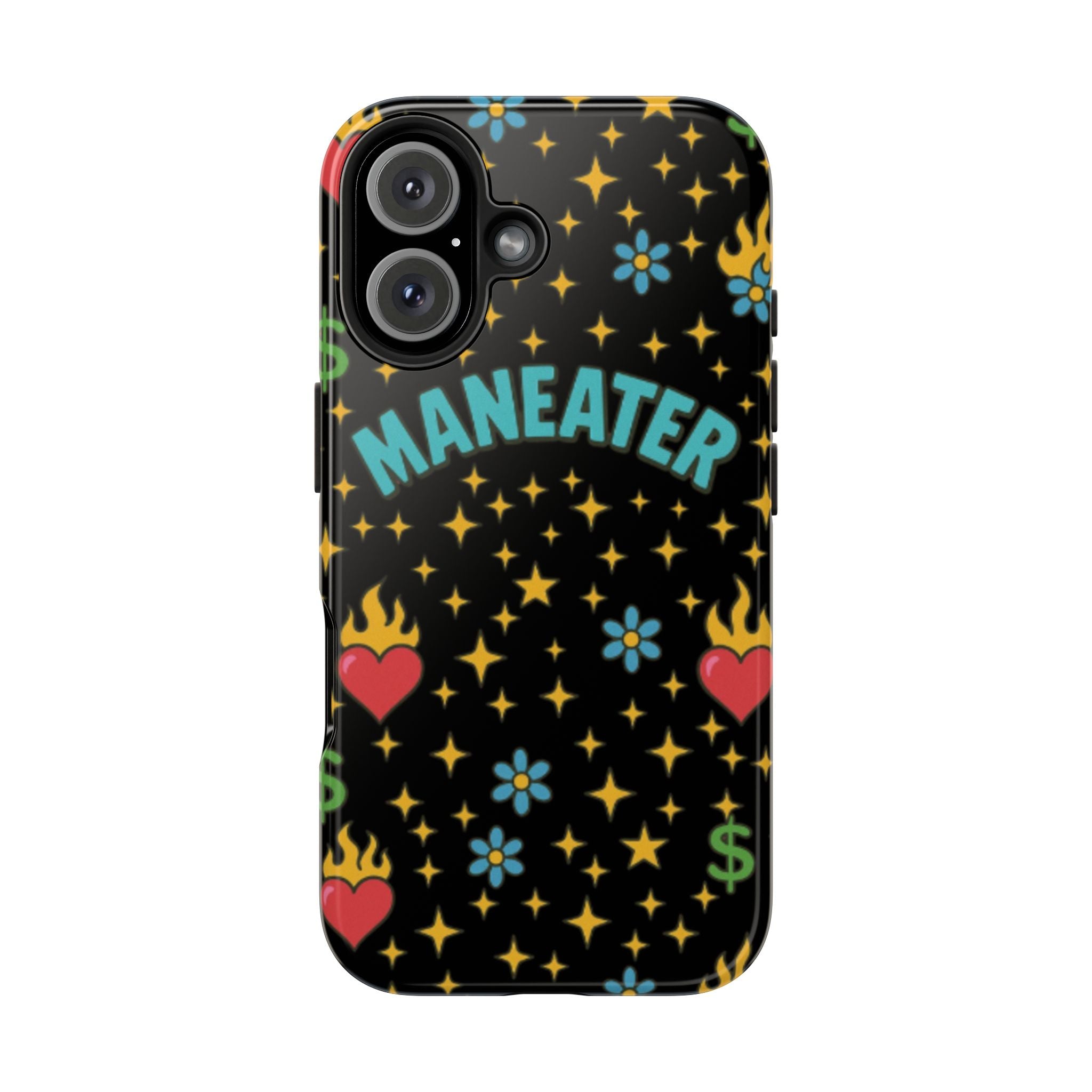 Maneater Flaming Heart Phone Case