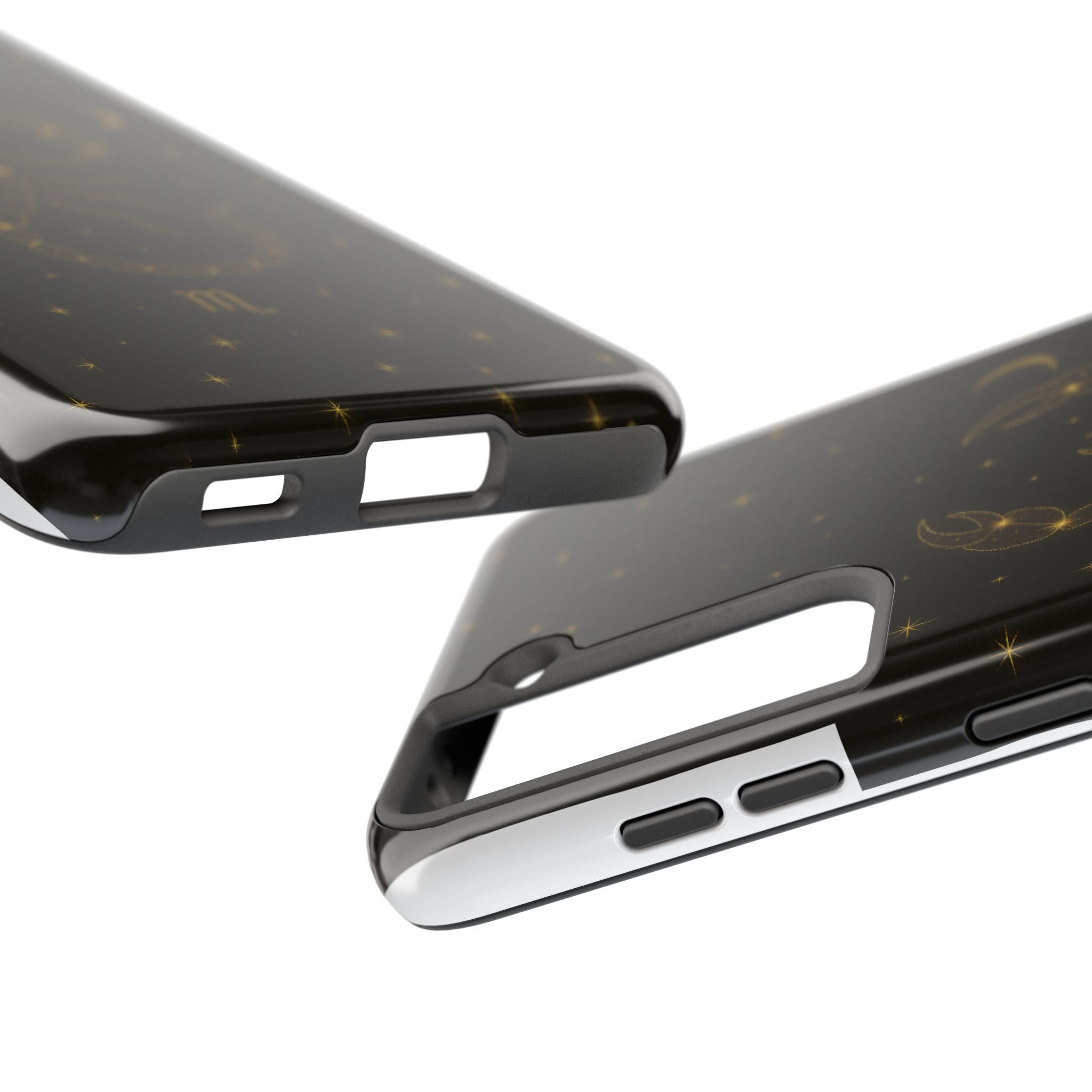 Scorpio Constellation Tough Phone Case — Black & Gold Zodiac Protection