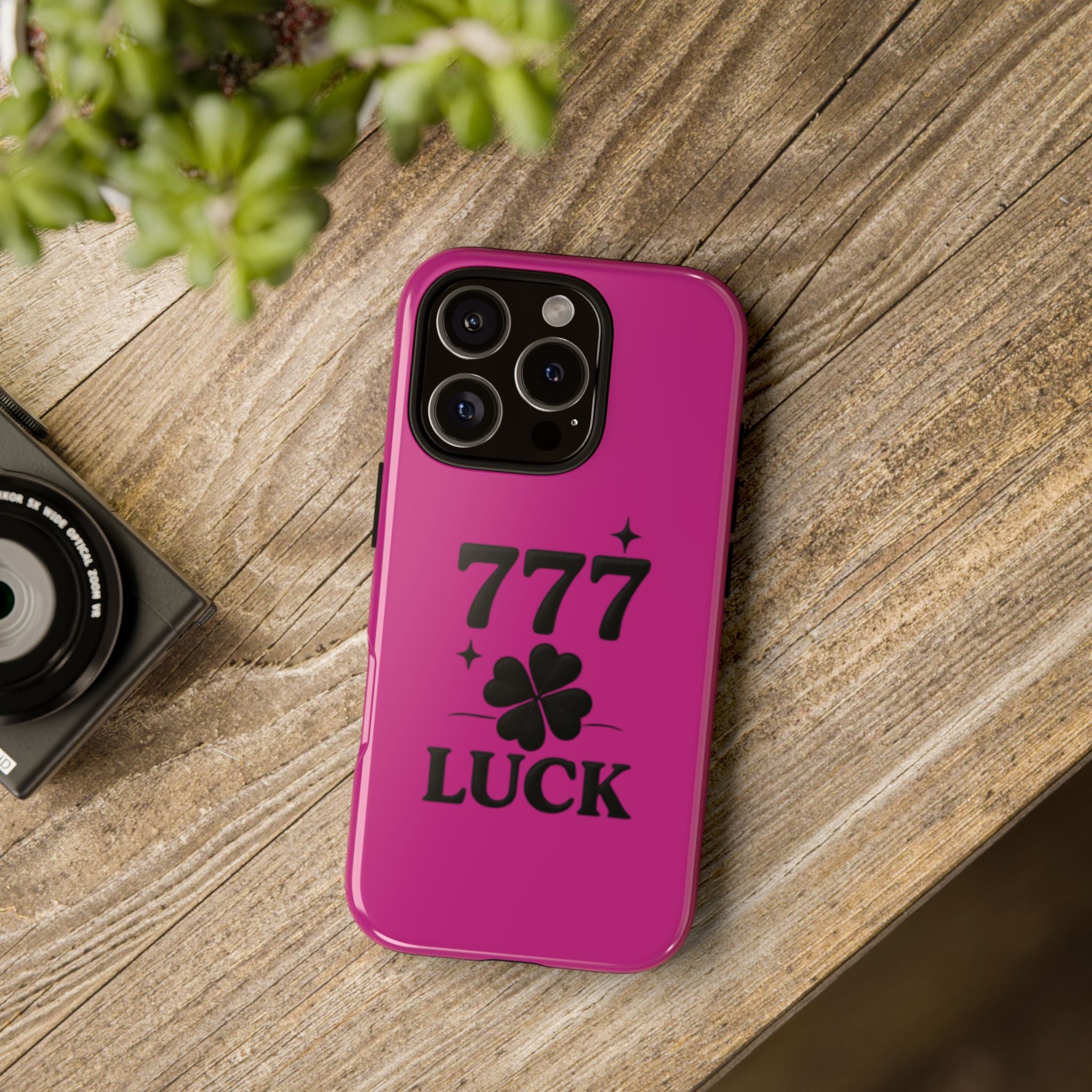 Black & Pink 777 Luck Phone Case