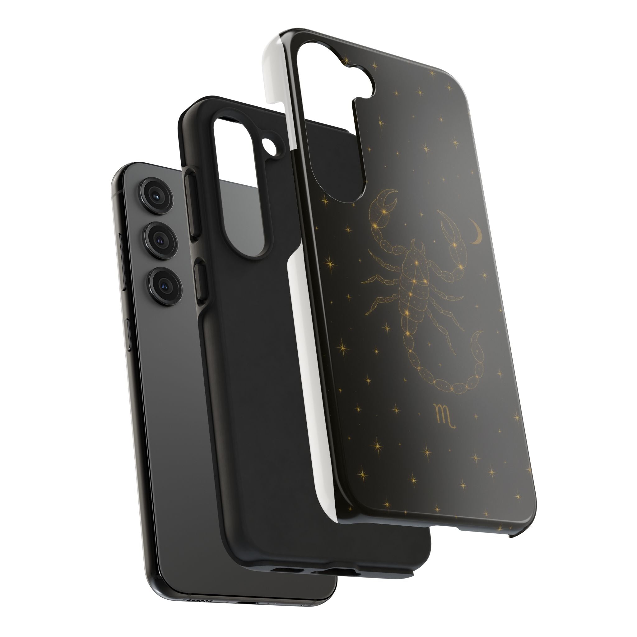 Scorpio Constellation Tough Phone Case — Black & Gold Zodiac Protection