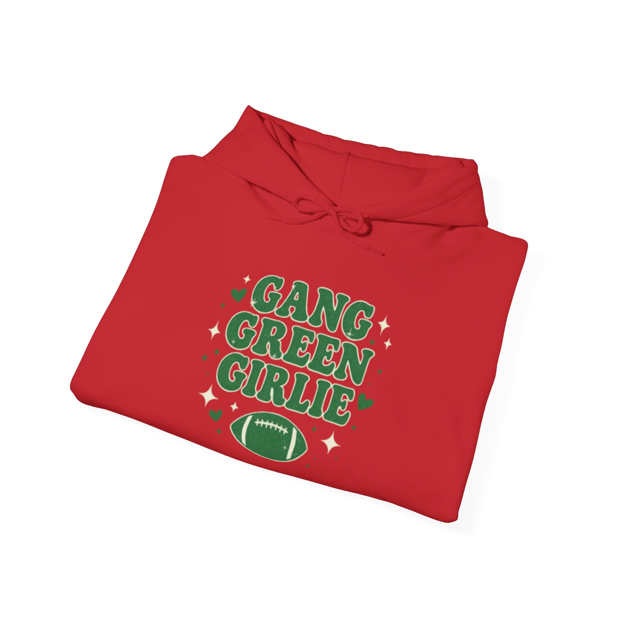 Gang Green Girlie Football Hoodie — Women's Football Fan Pullover
