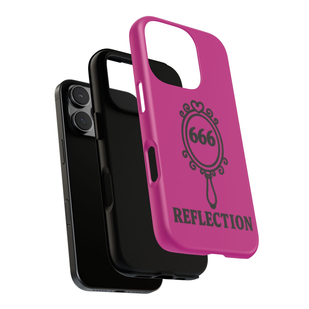 Black & Pink 666 Reflection Phone Case