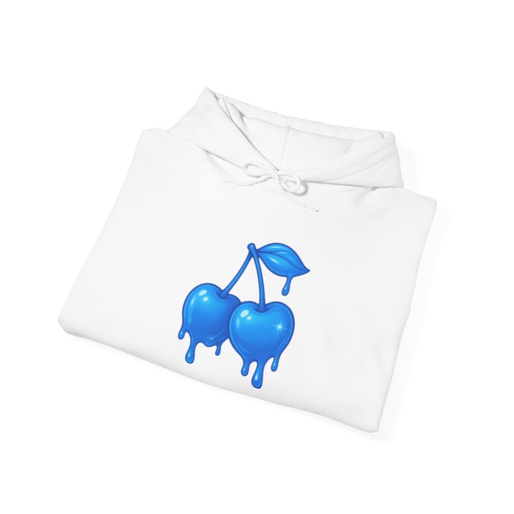 Dripping Blue Cherries Hoodie