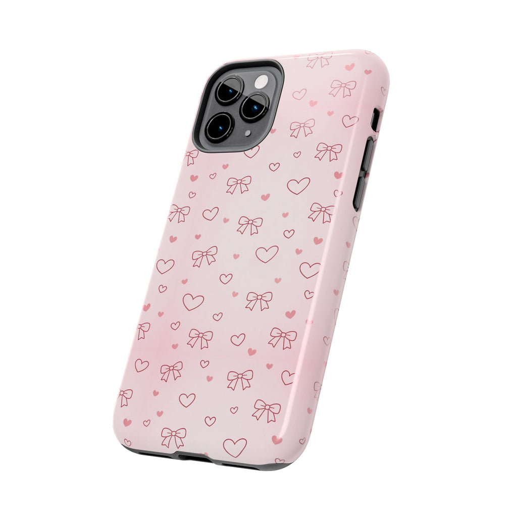 Pink Hearts & Bows Phone Case
