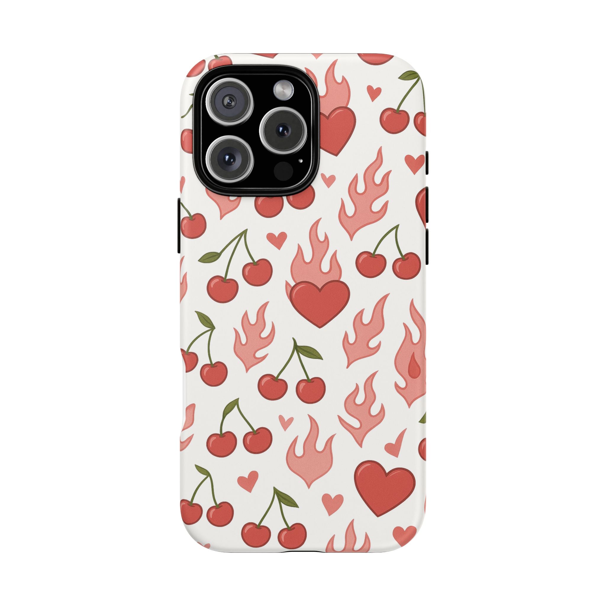 Pink Flaming Heart Phone Case