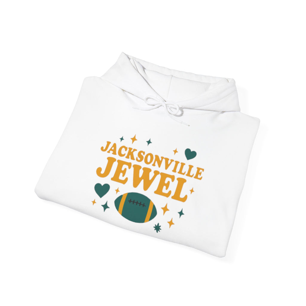 Jacksonville Jewel Football Hoodie — Retro Sparkle Fan Sweatshirt
