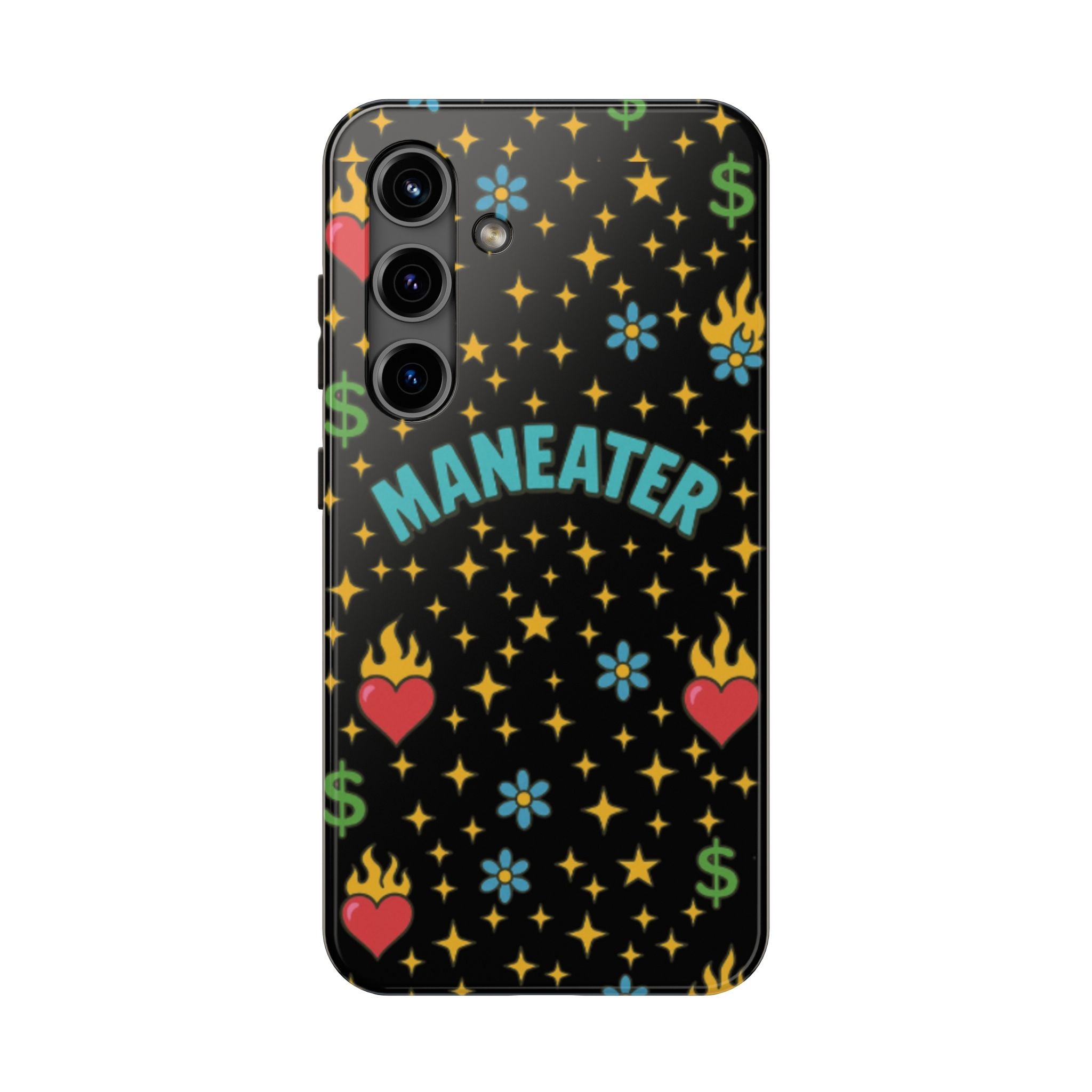 Maneater Flaming Heart Phone Case