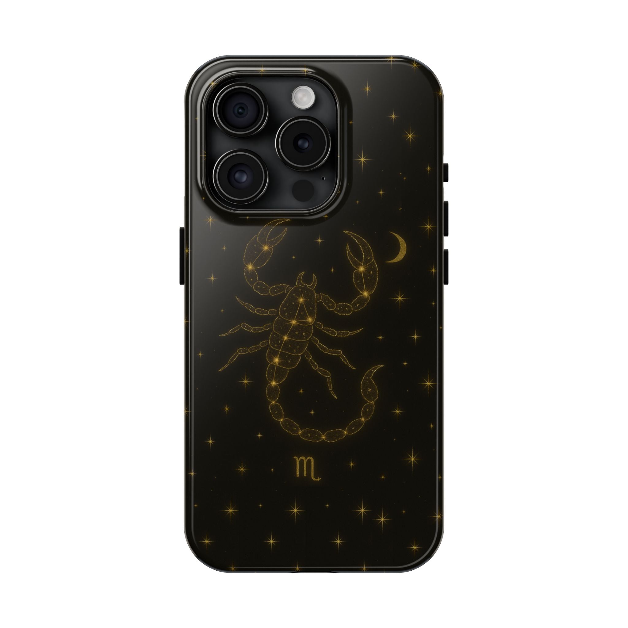 Scorpio Constellation Tough Phone Case — Black & Gold Zodiac Protection