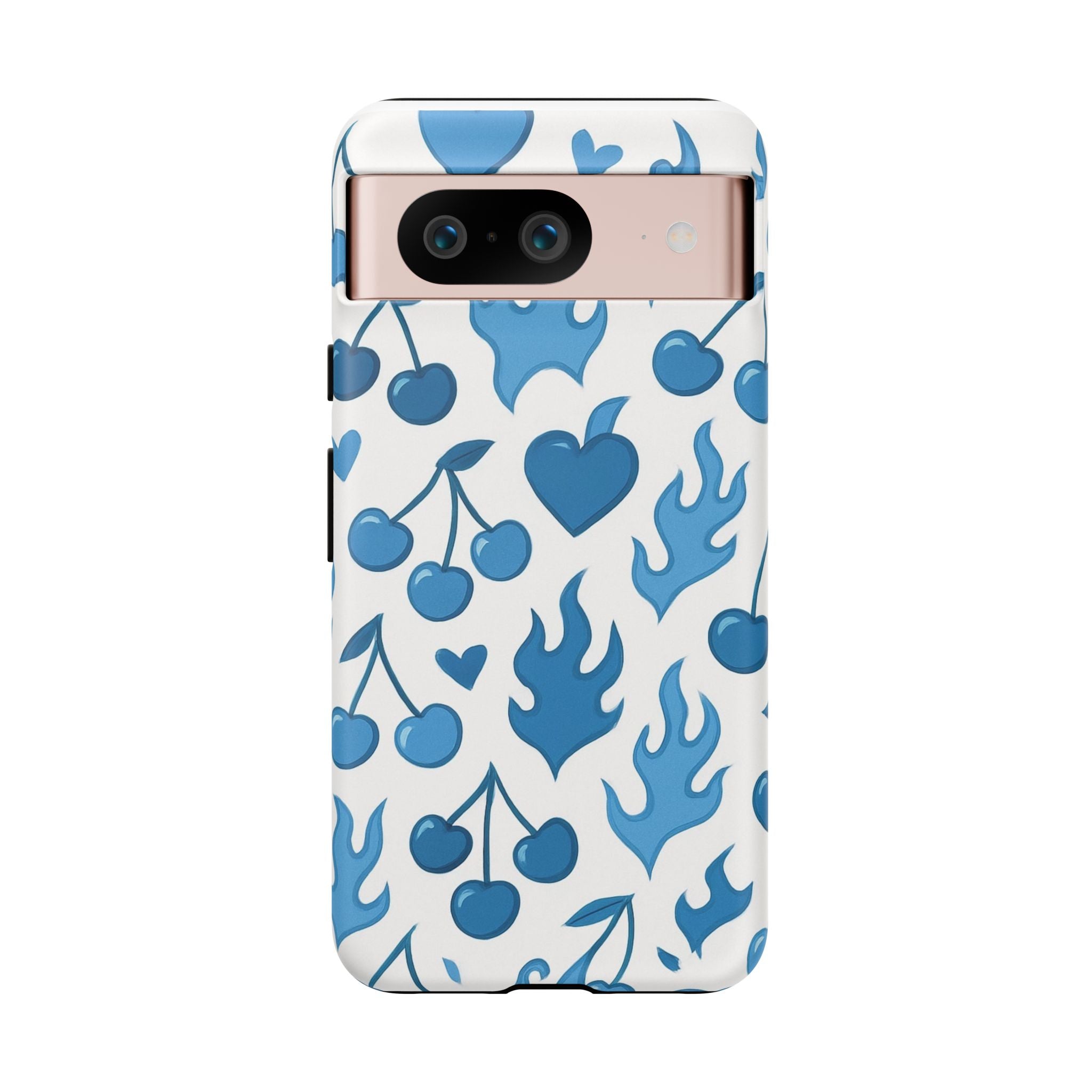 Blue Flaming Heart Phone Case