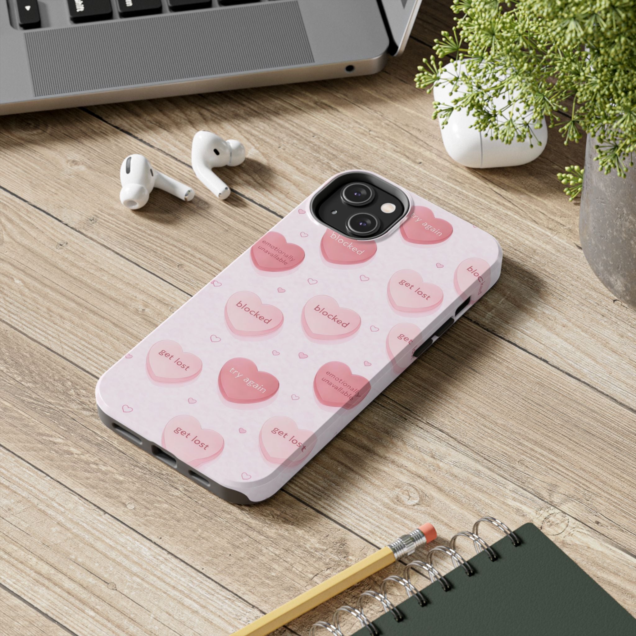 Non-Conversation Hearts Phone Case