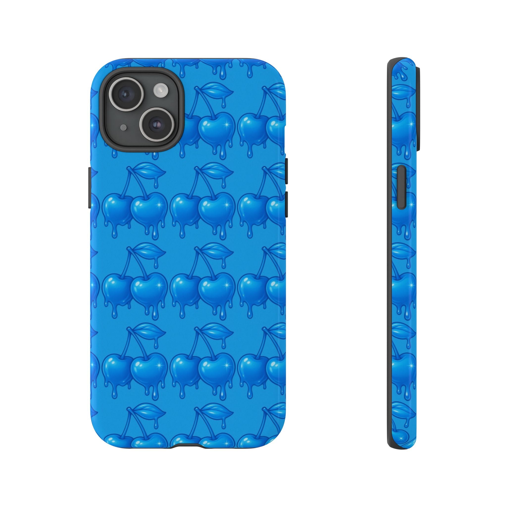 Blue Dripping Cherry Tough Phone Case