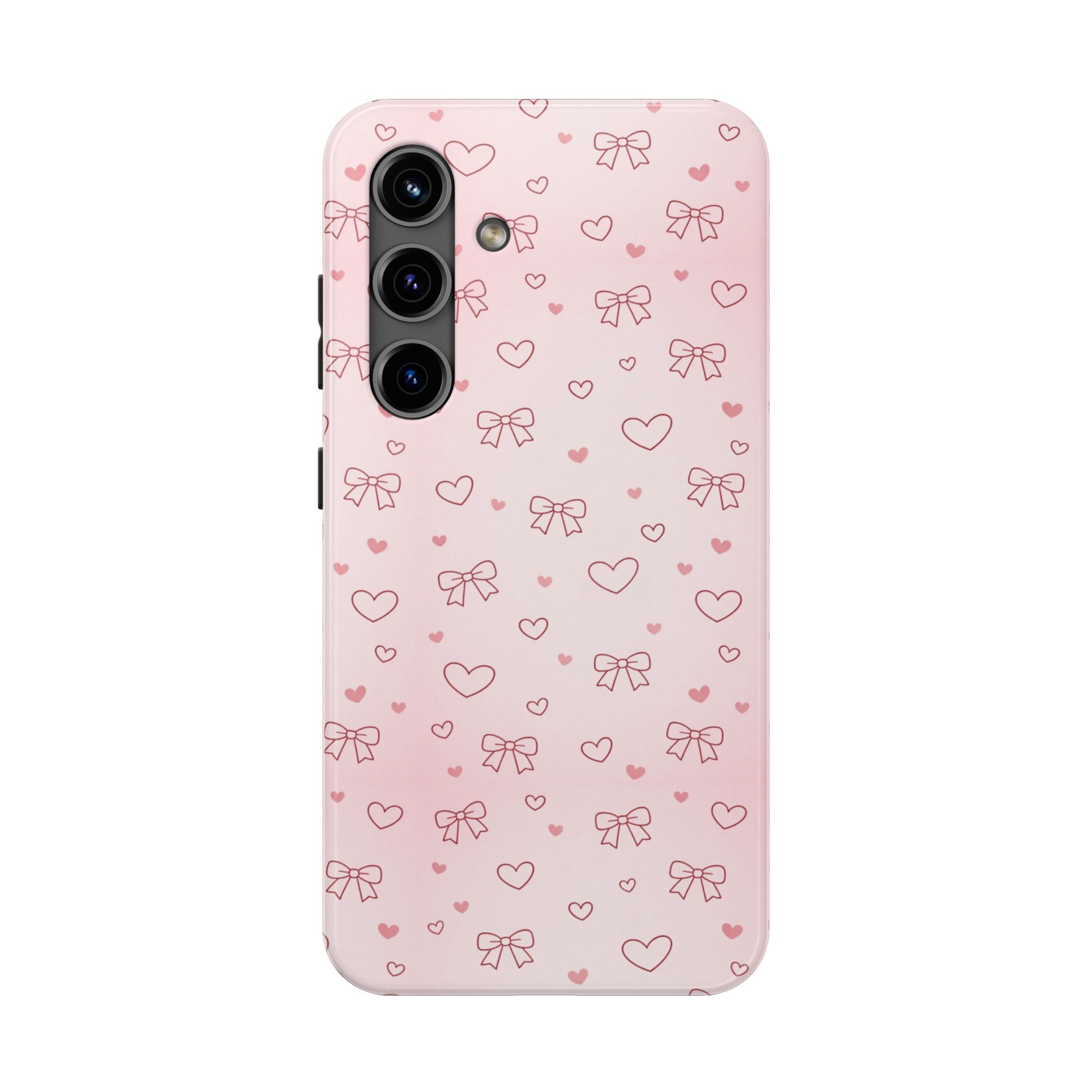 Pink Hearts & Bows Phone Case