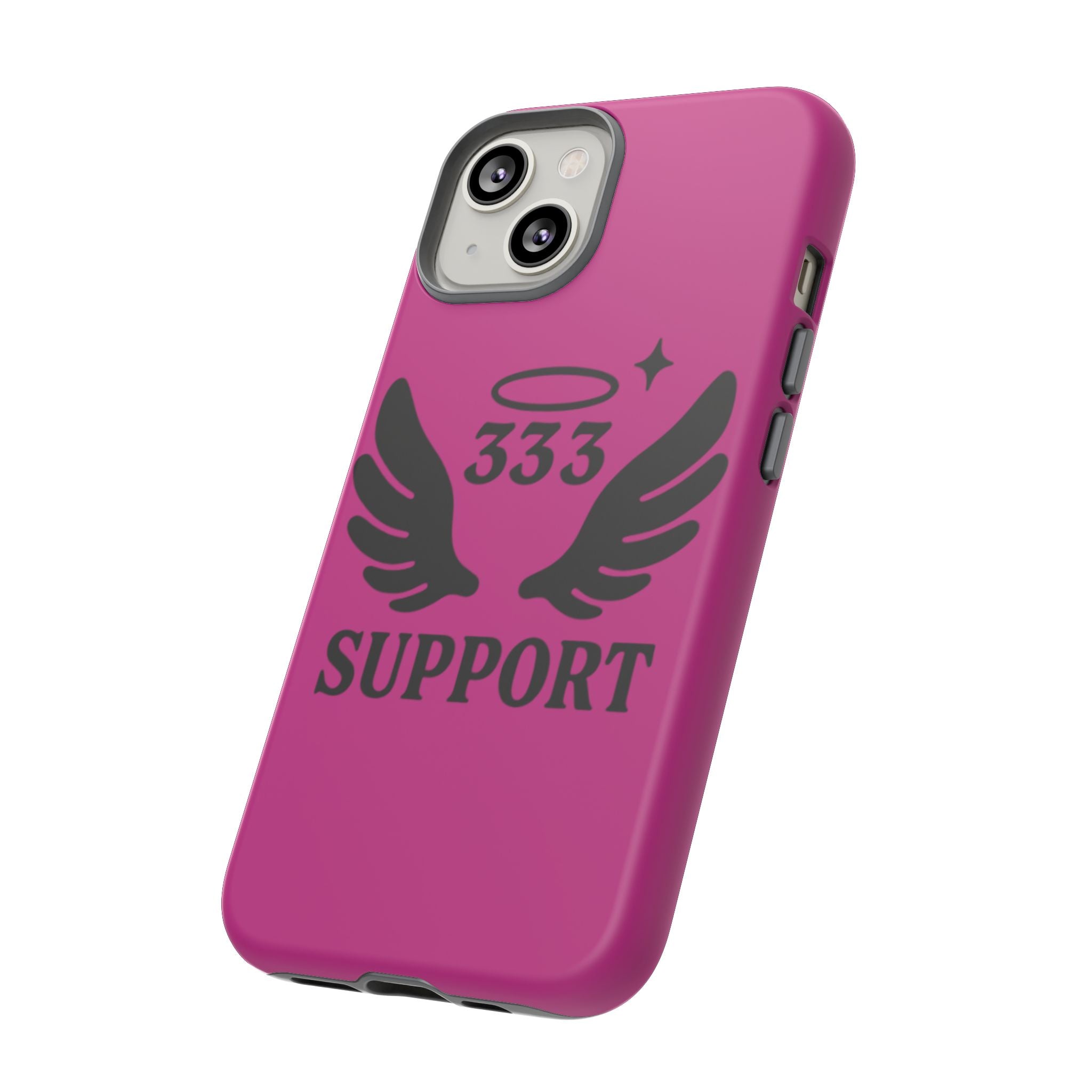 Black & Pink 333 Support Phone Case