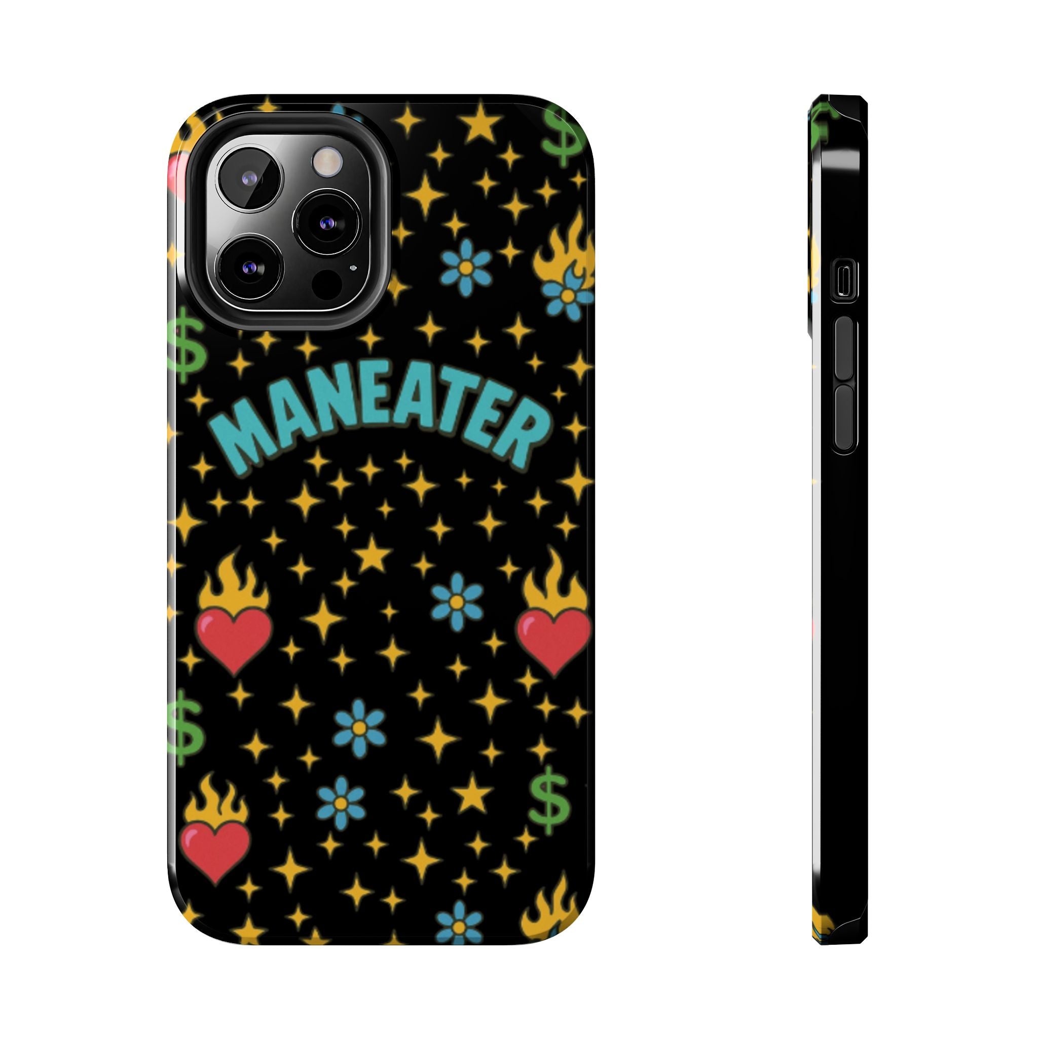 Maneater Flaming Heart Phone Case