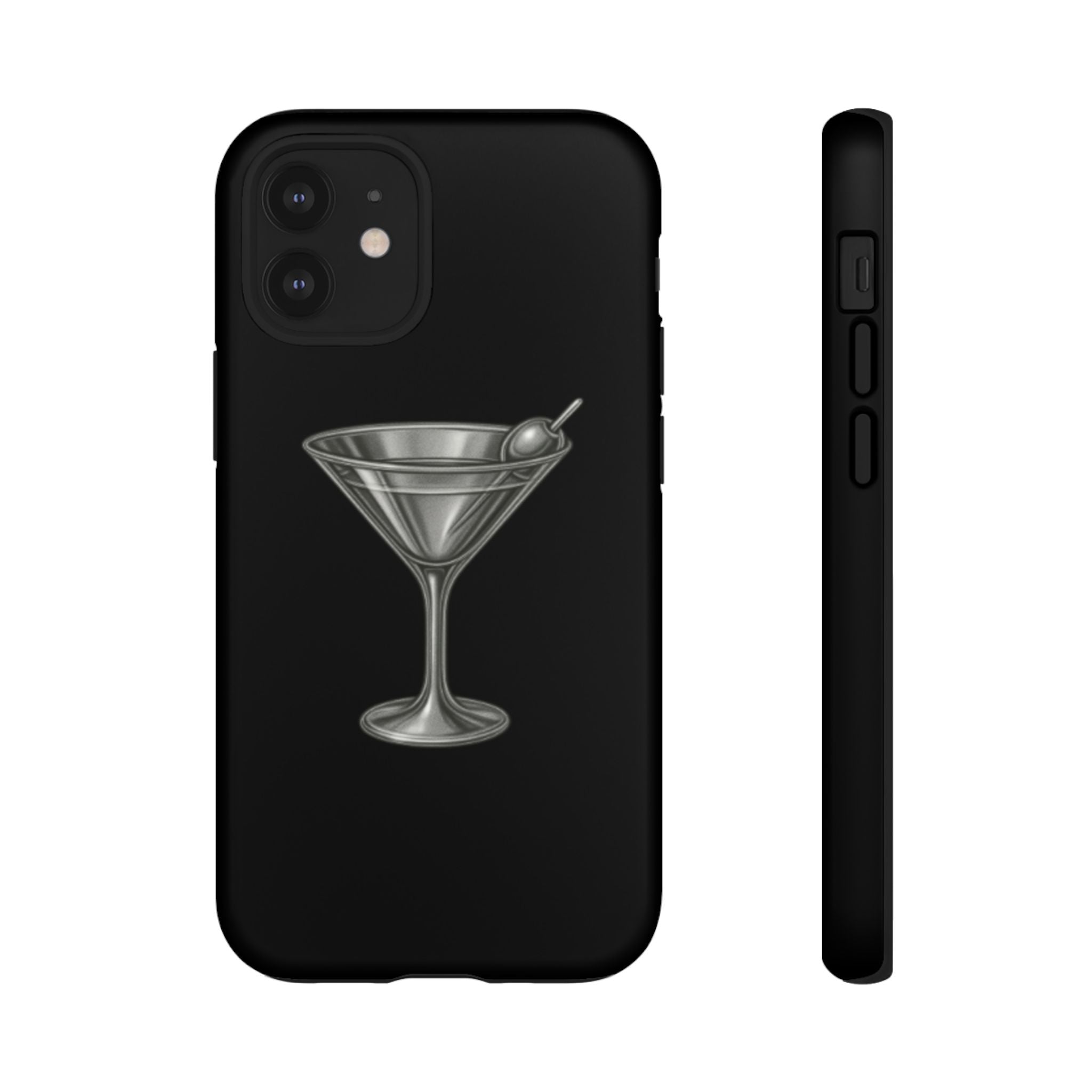 Silver Martini Tough Case Black