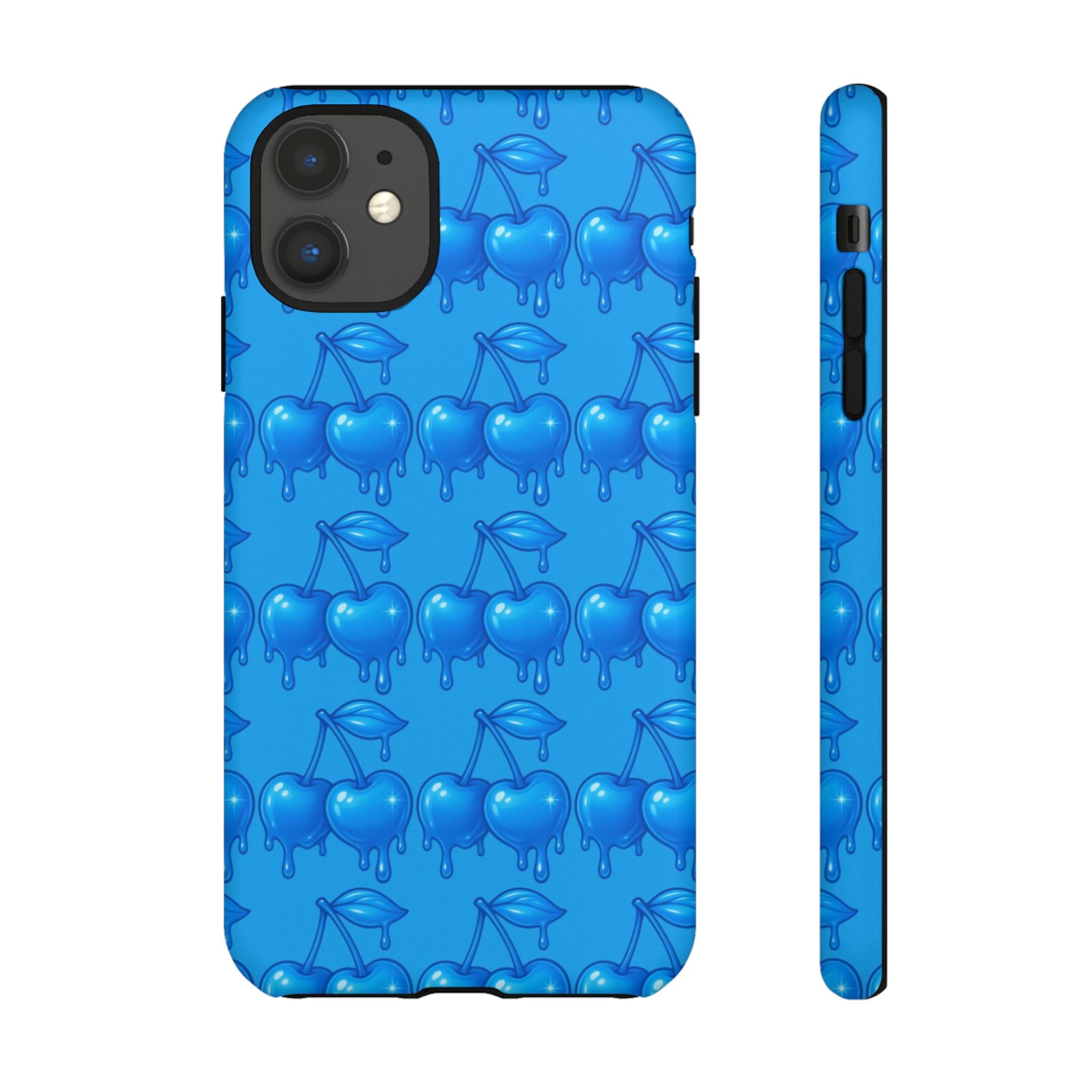 Blue Dripping Cherry Tough Phone Case