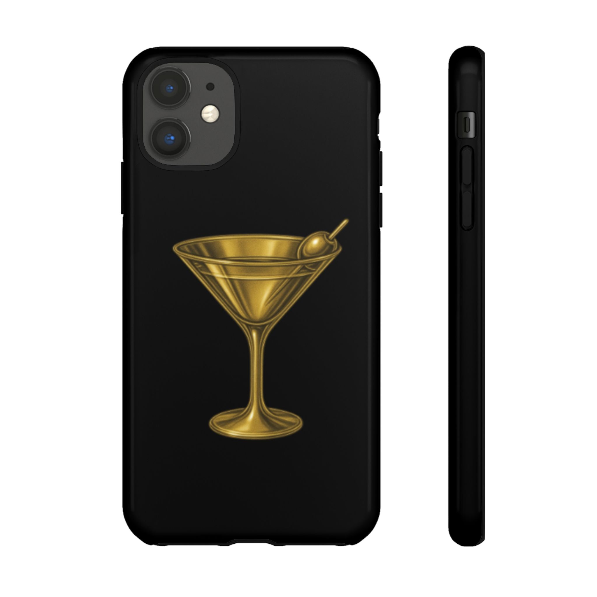 Gold Martini Tough Case Black