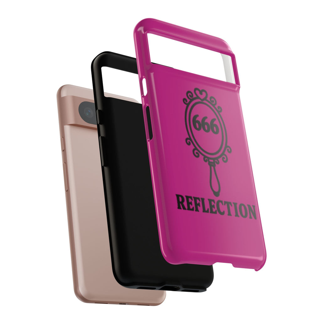 Black & Pink 666 Reflection Phone Case