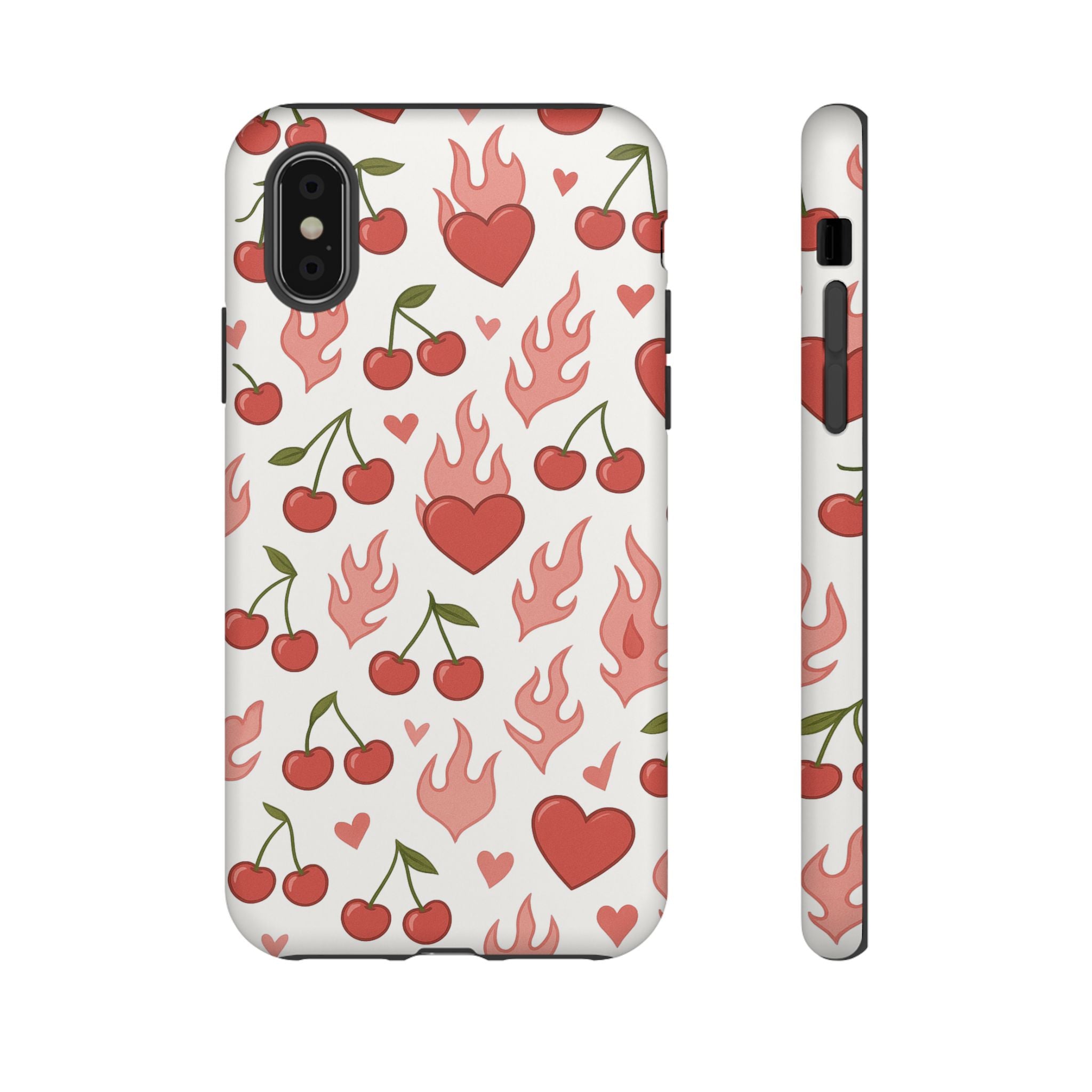 Pink Flaming Heart Phone Case