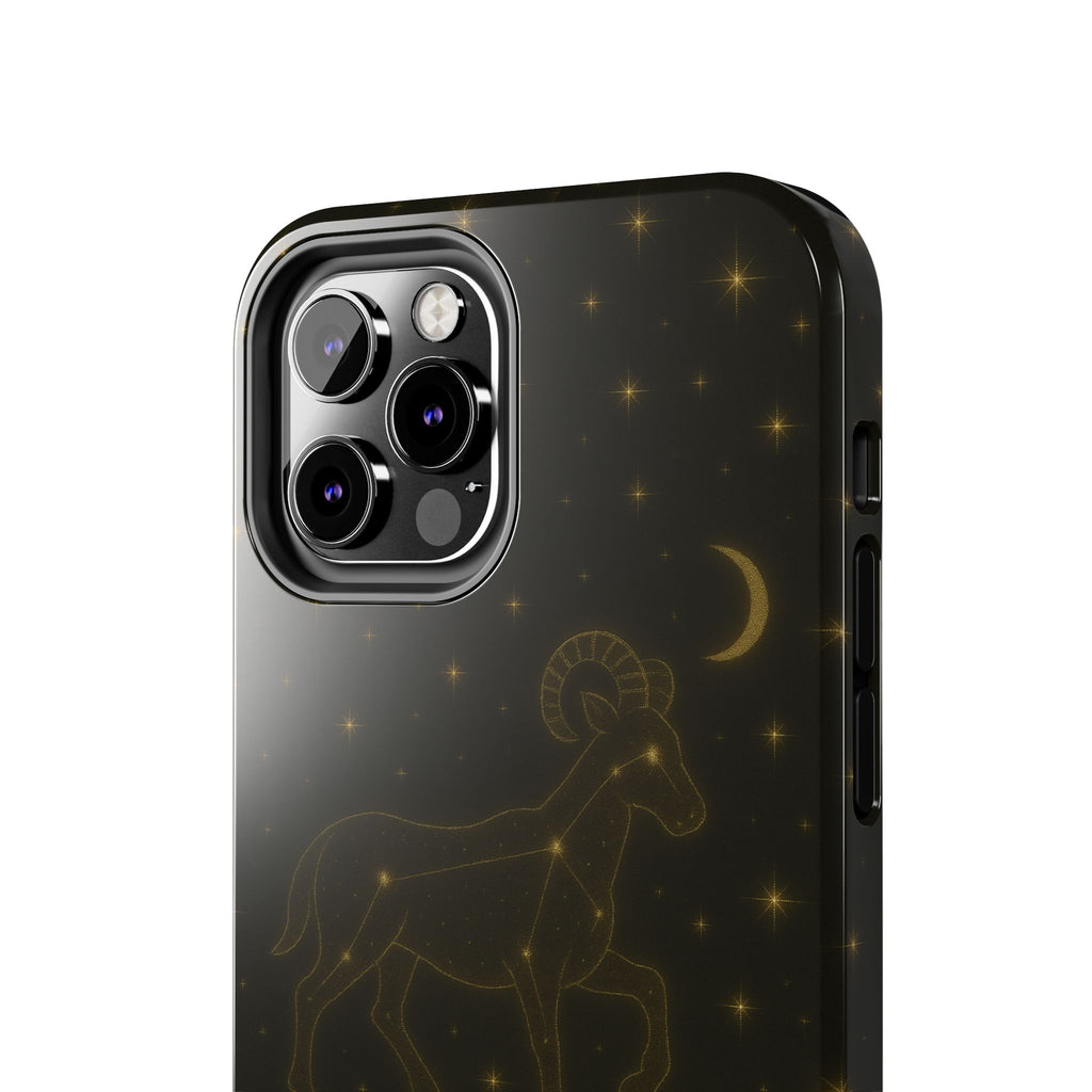 Aries Constellation Tough Phone Case — Zodiac Ram Star Map Design