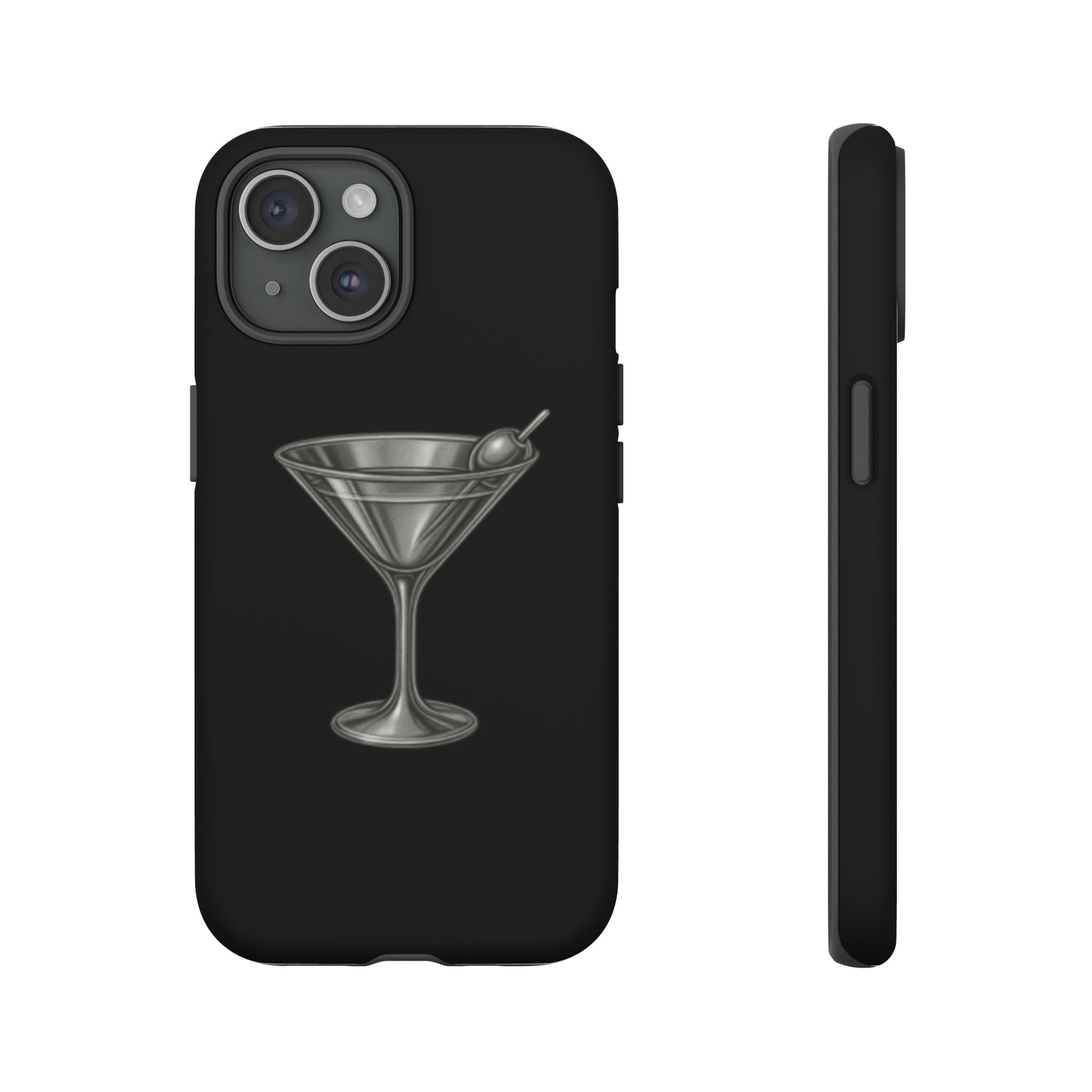 Silver Martini Tough Case Black
