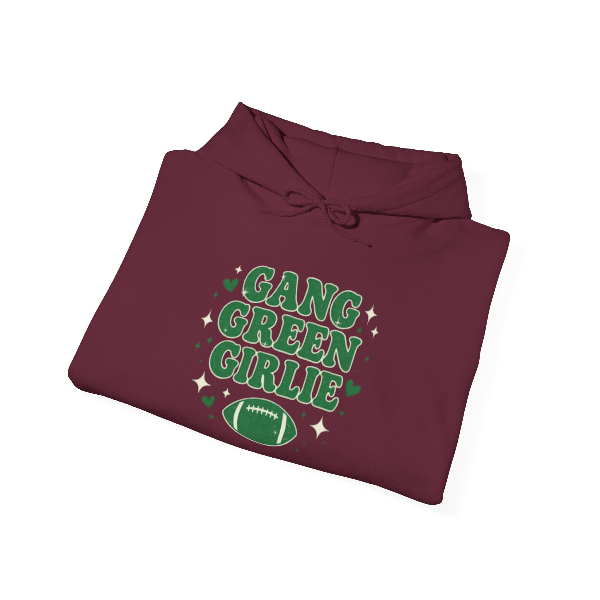 Gang Green Girlie Football Hoodie — Women's Football Fan Pullover