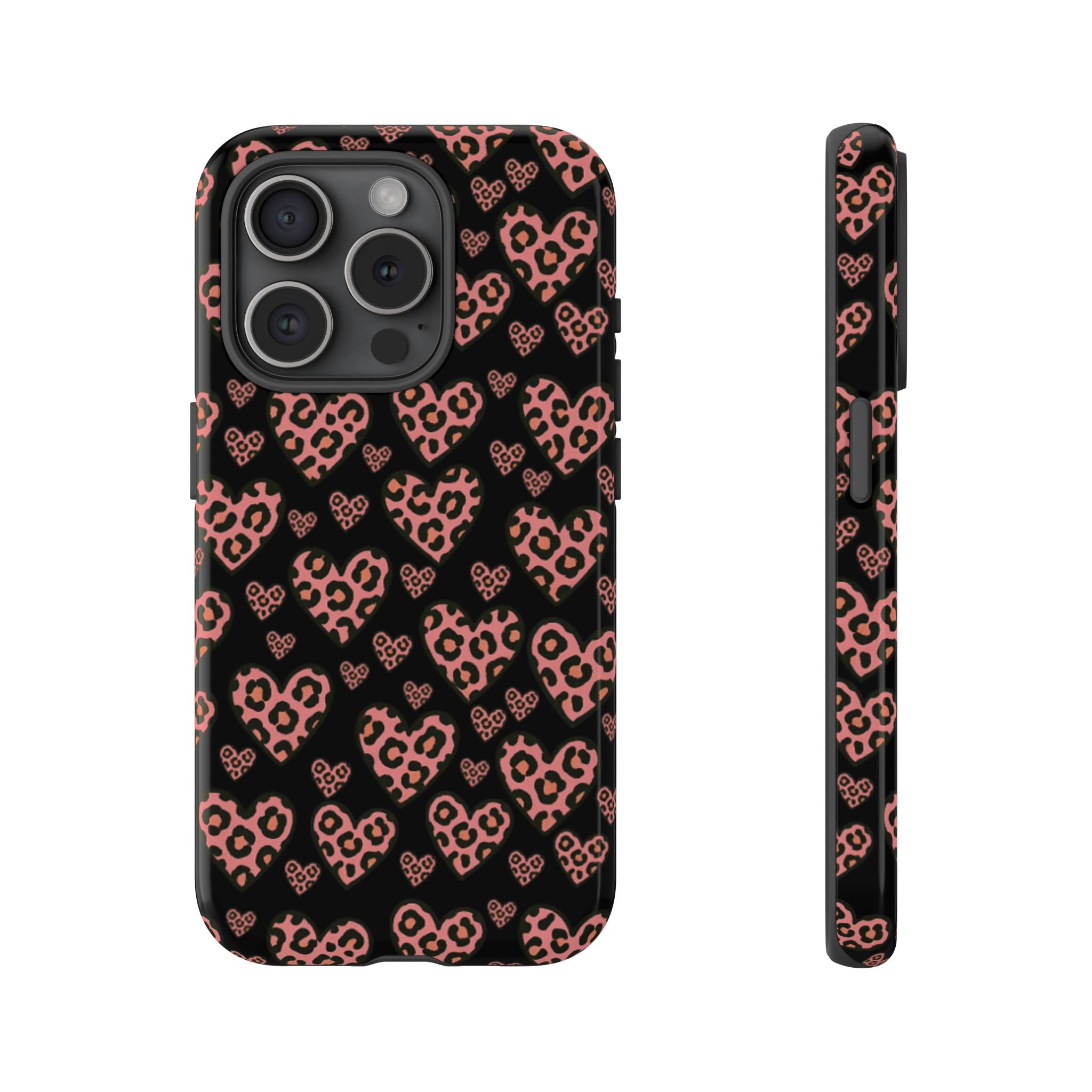 Leopard Heart Phone Case